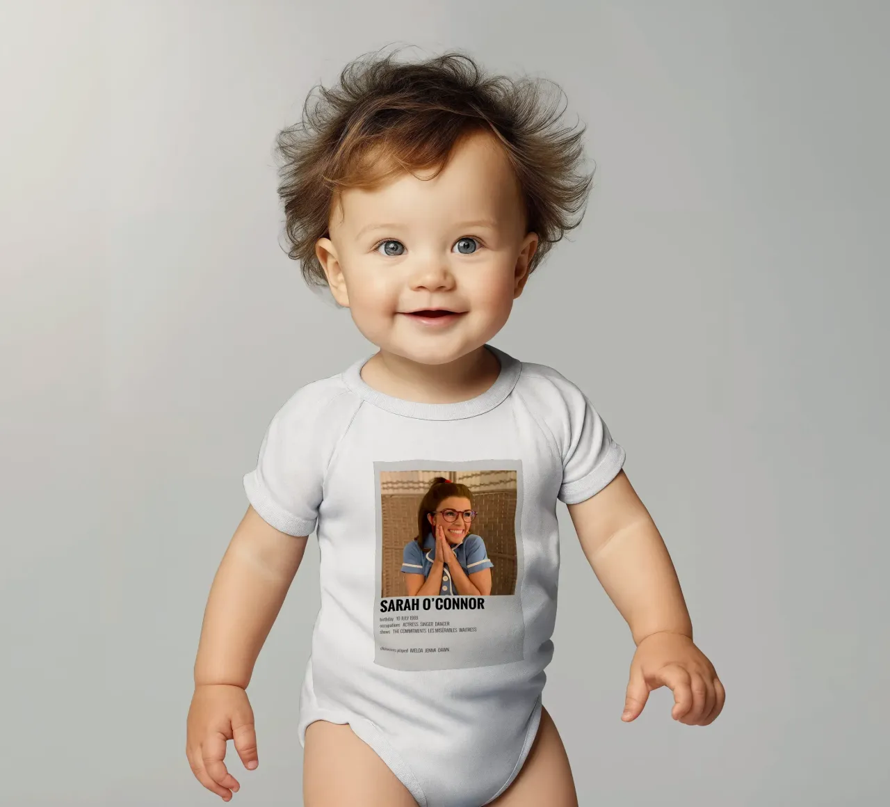 SARAH O'CONNOR body neonato maniche corte da MVFminimalist
