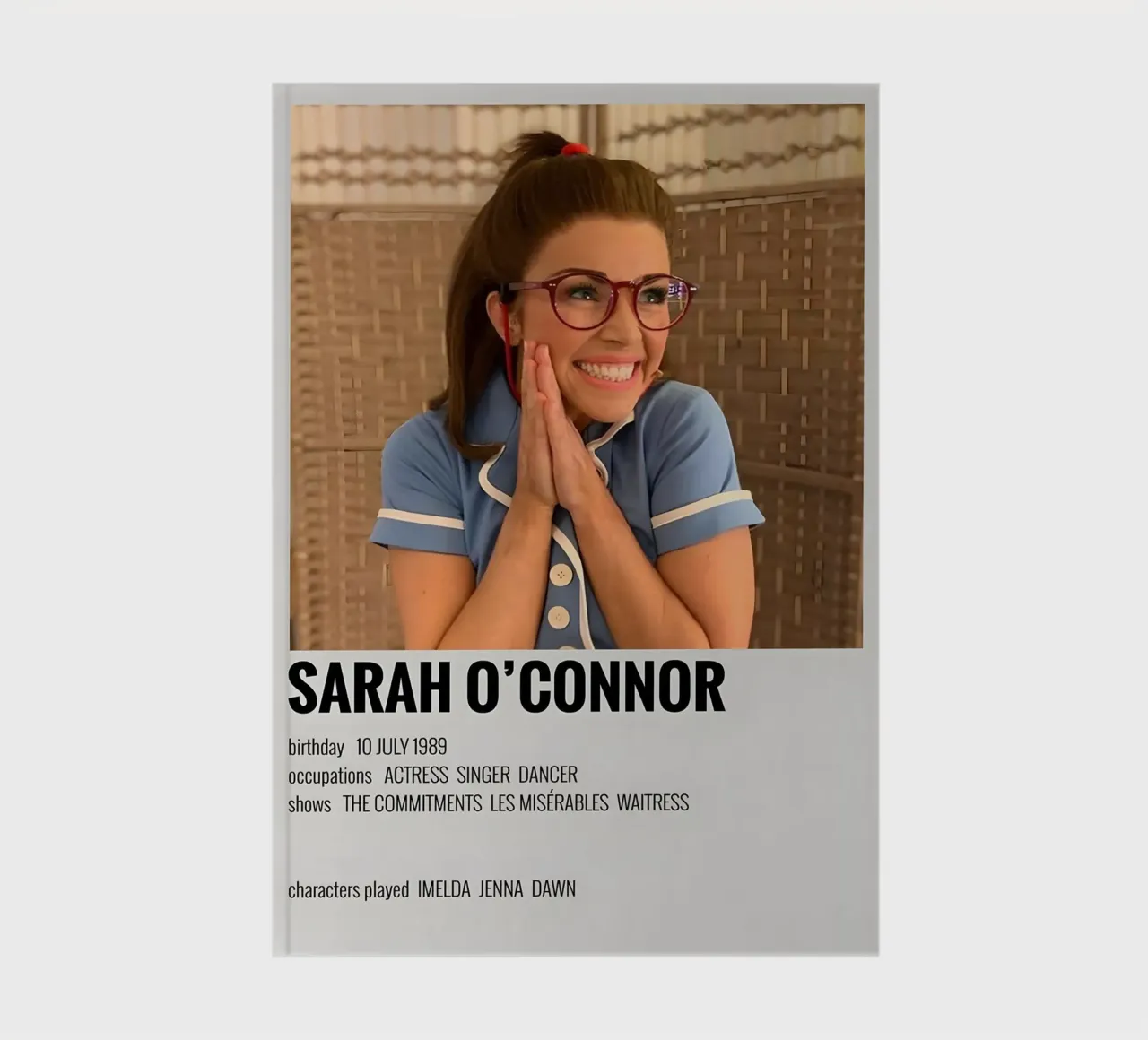SARAH O'CONNOR notebook by MVFminimalist