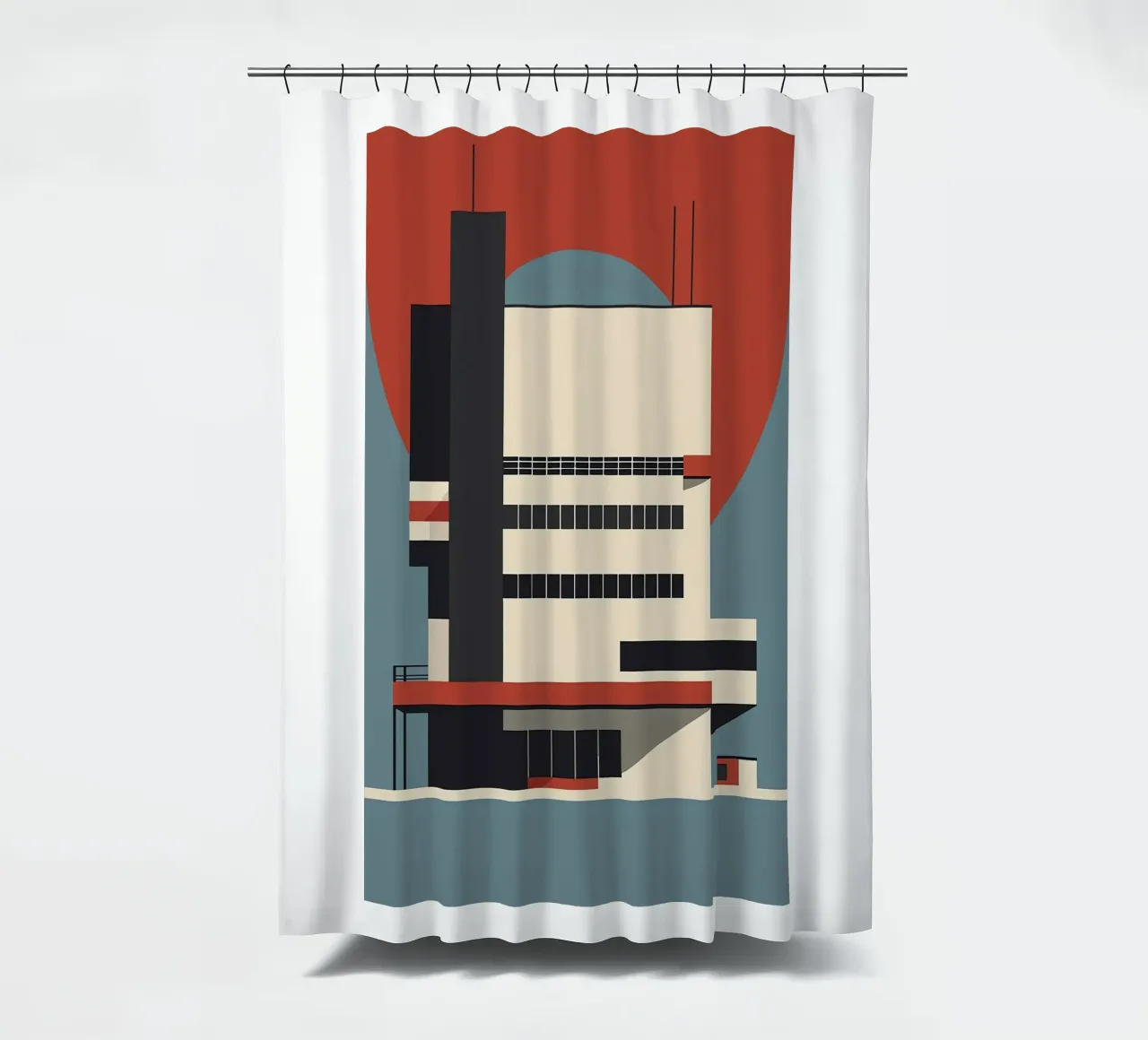Bauhaus shower curtain by Brooke