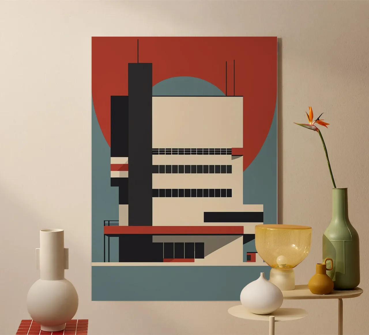 Bauhaus acrylic glass by Brooke