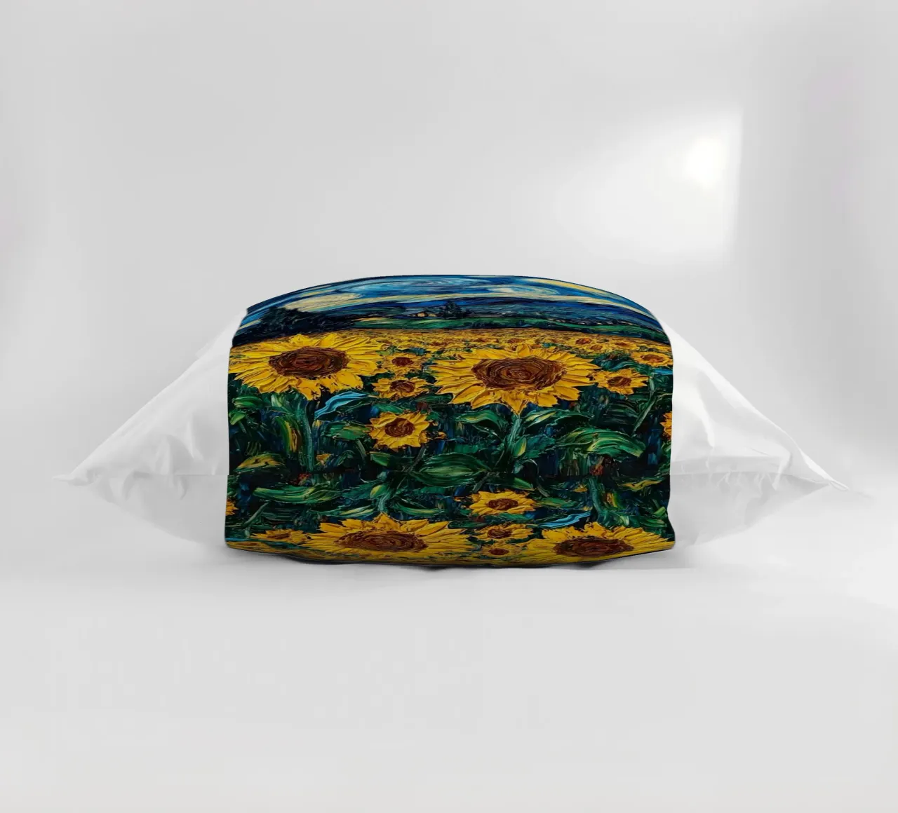 campo di girasoli in una limpida notte stellata cuscino da Piper Shop Oke