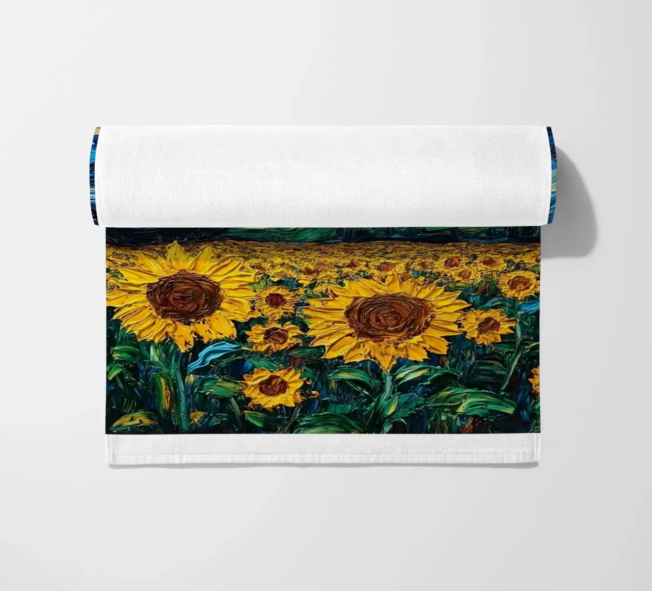 campo di girasoli in una limpida notte stellata telo mare da Piper Shop Oke