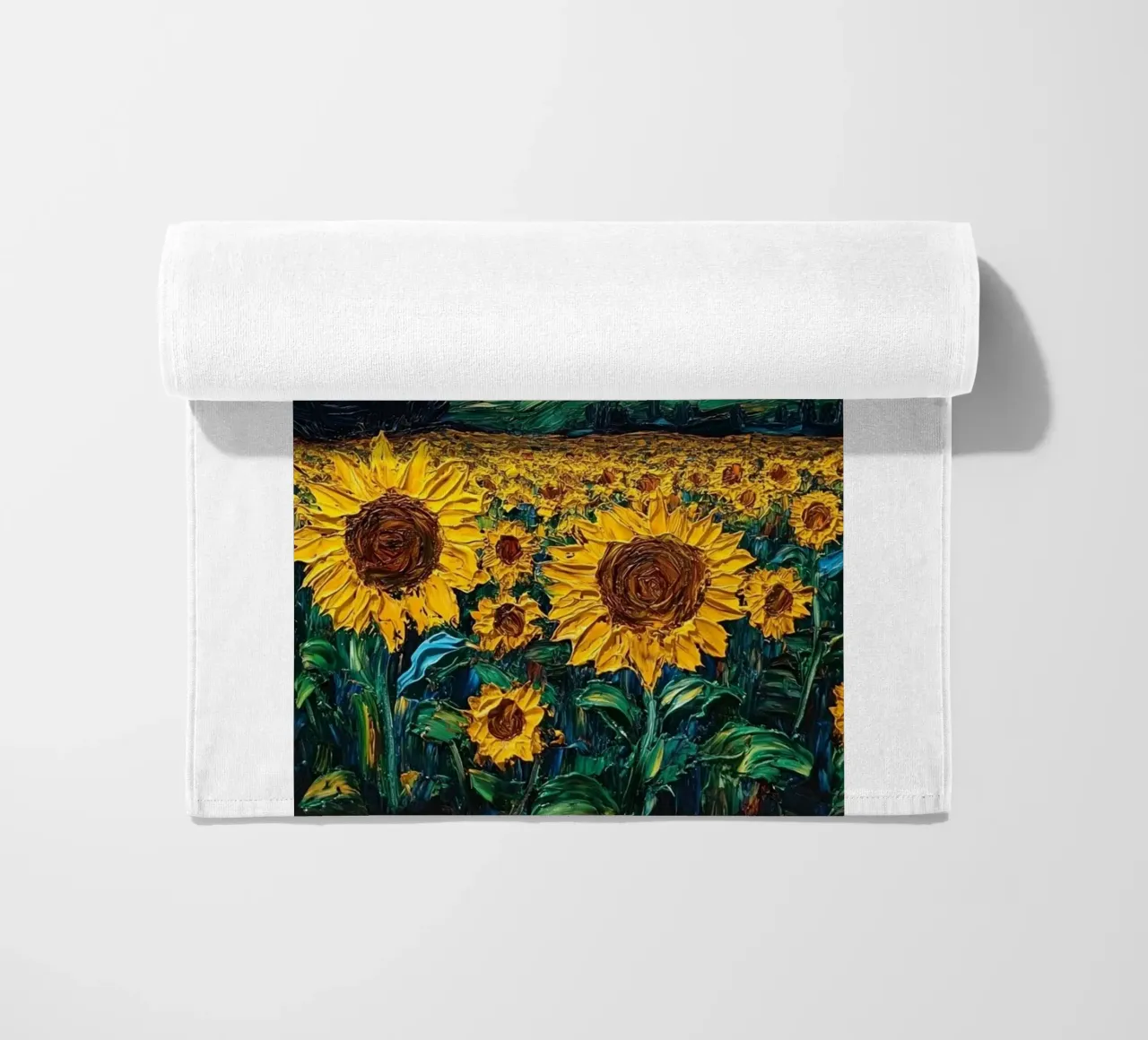 campo di girasoli in una limpida notte stellata telo mare da Piper Shop Oke