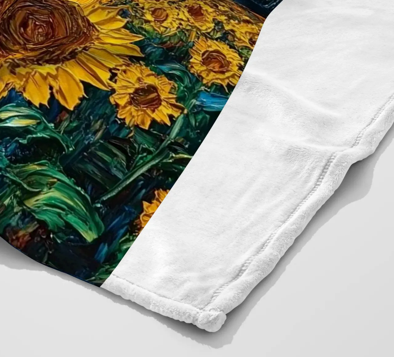 campo di girasoli in una limpida notte stellata coperta in pile da Piper Shop Oke