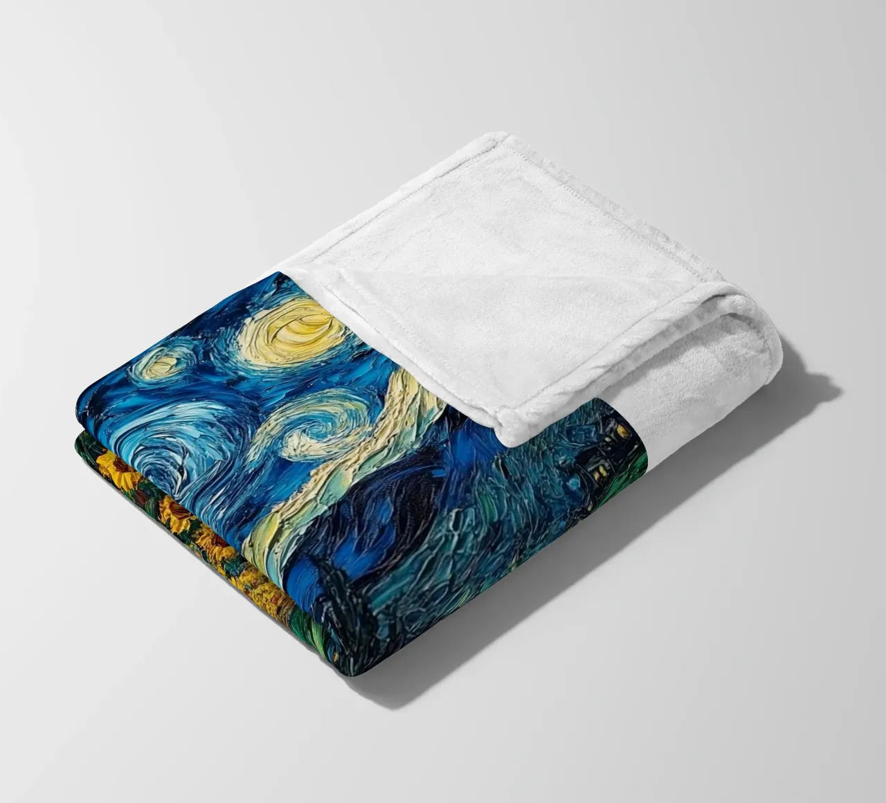 campo di girasoli in una limpida notte stellata coperta in pile da Piper Shop Oke