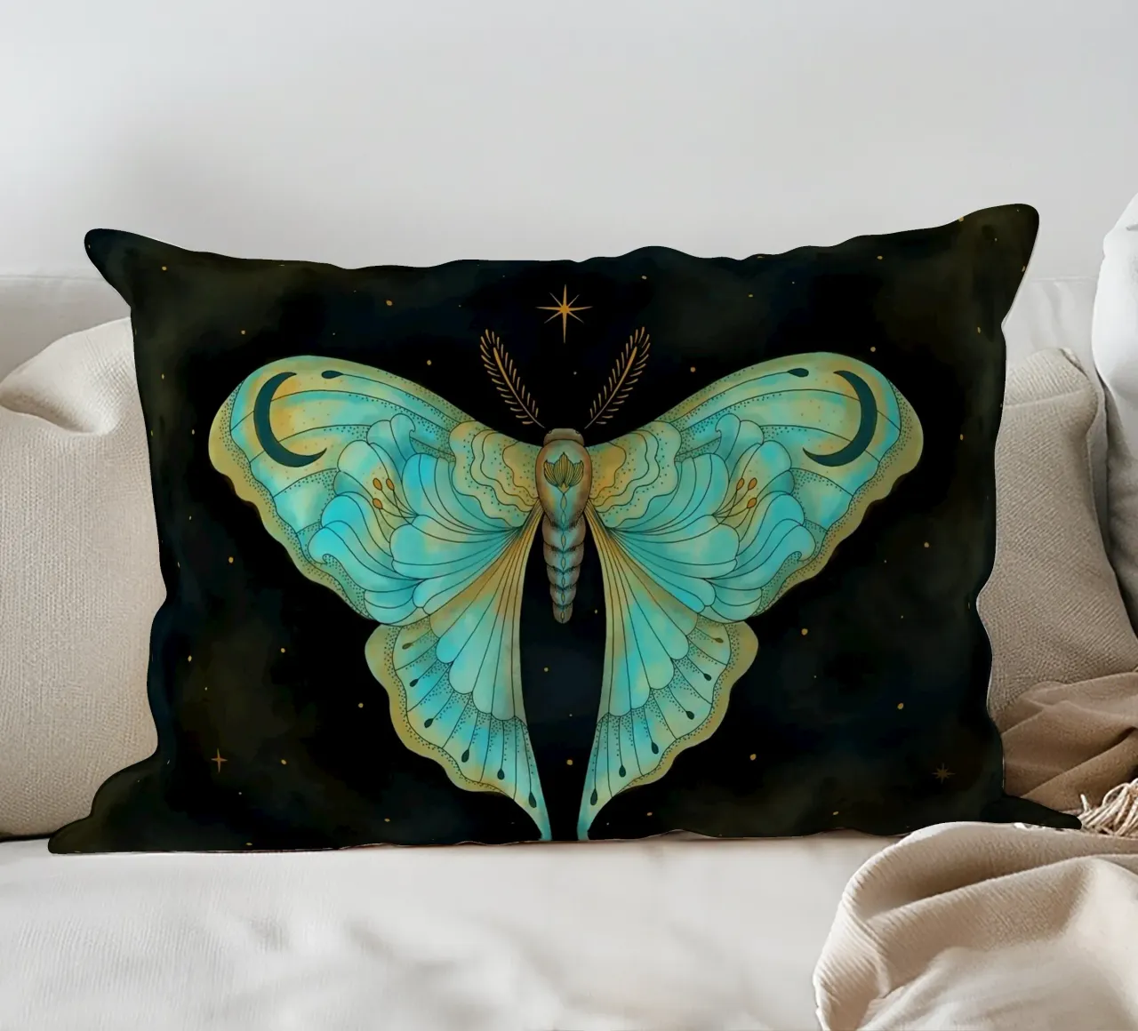Luna Moth cuscino da Vivi Nicolin