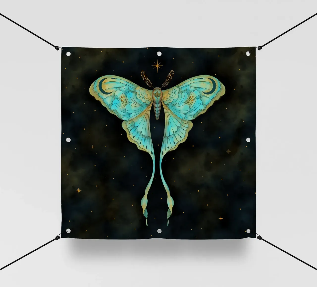 Luna Moth telo in pvc da Vivi Nicolin