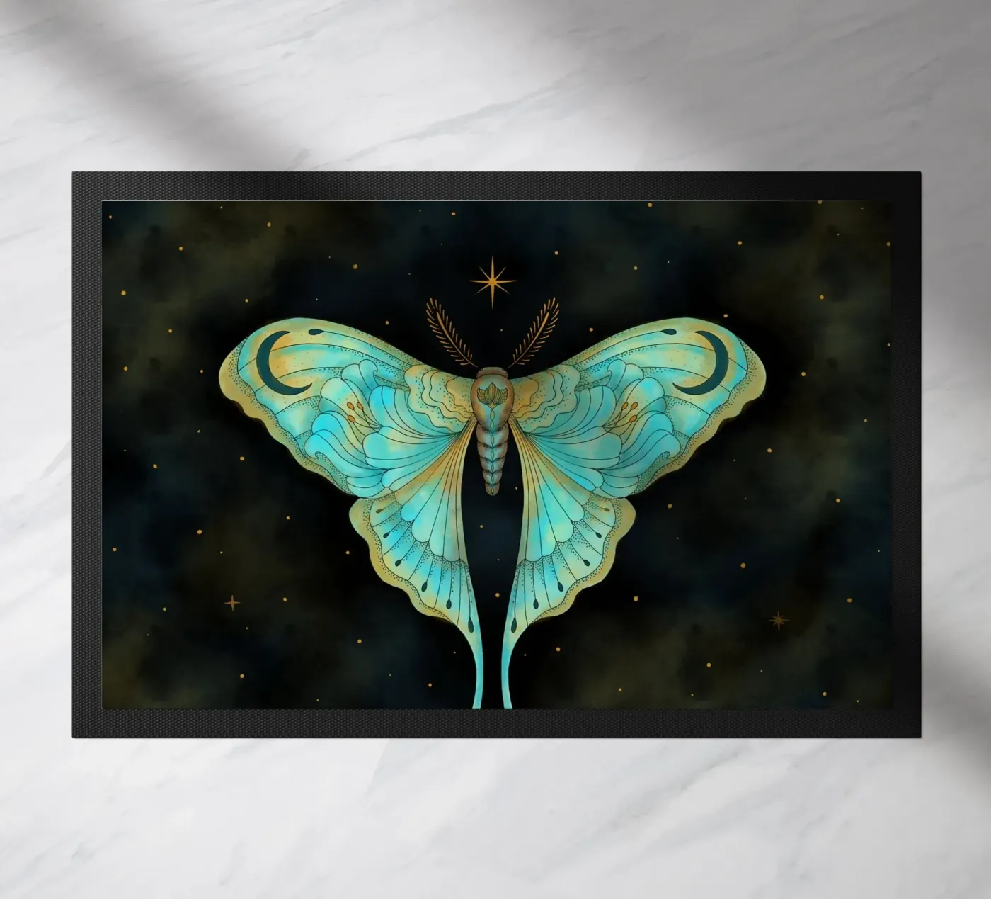 Luna Moth deurmat van Vivi Nicolin