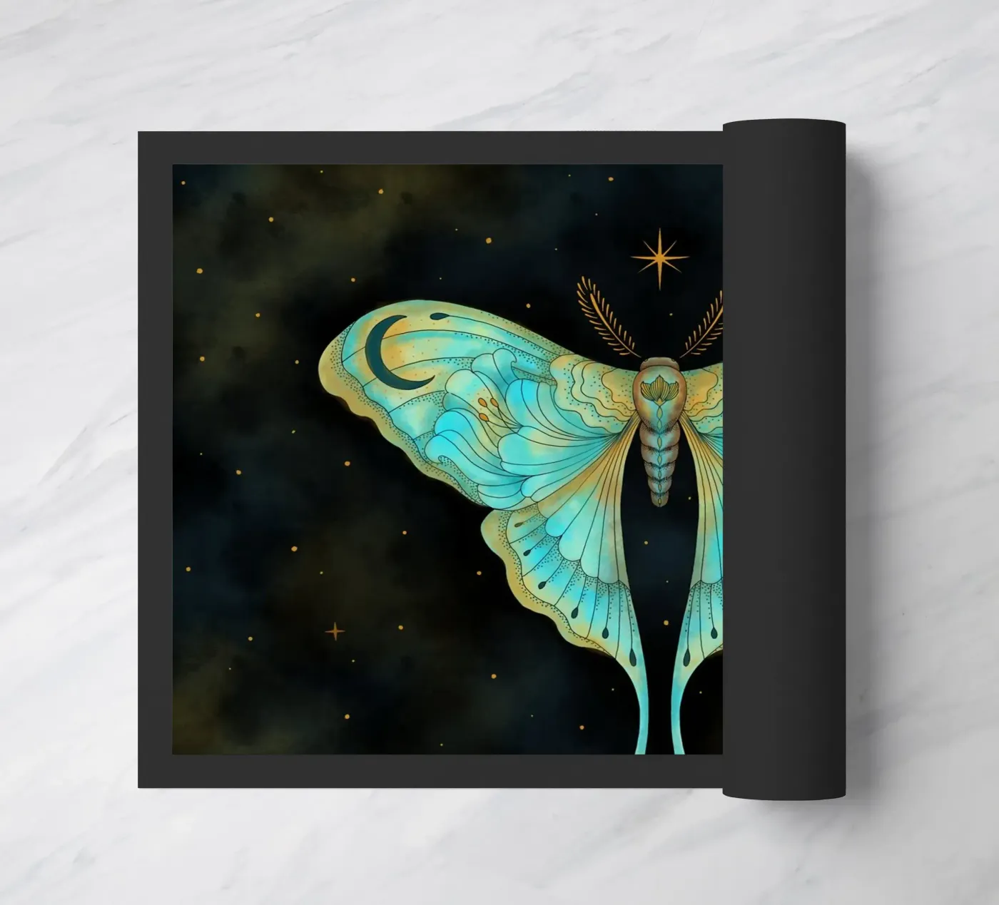 Luna Moth deurmat van Vivi Nicolin