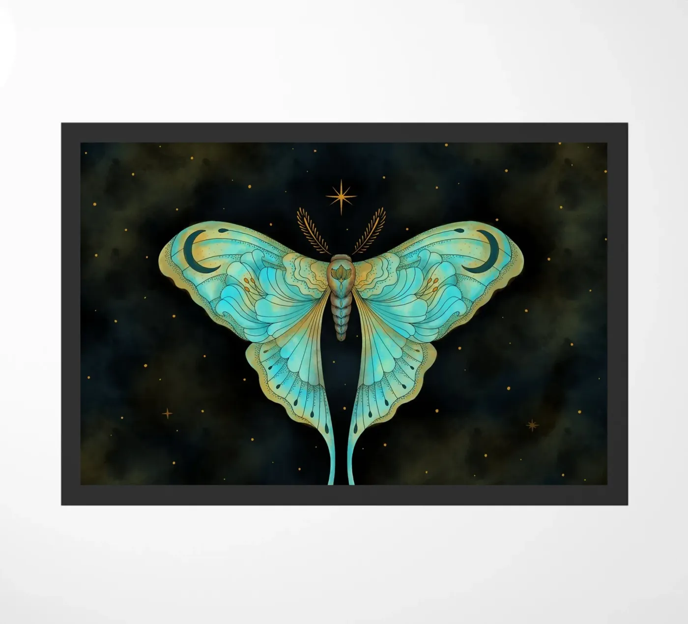 Luna Moth deurmat van Vivi Nicolin