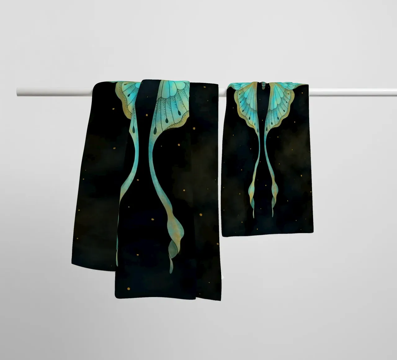 Luna Moth asciugamano da bagno da Vivi Nicolin
