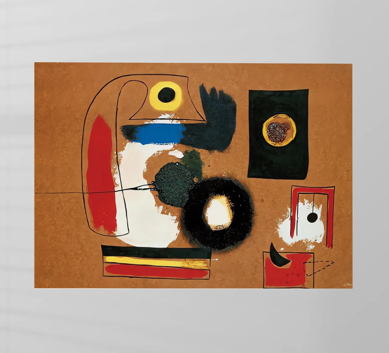 Joan Miró - Pittura pellicola backlit da Narciso