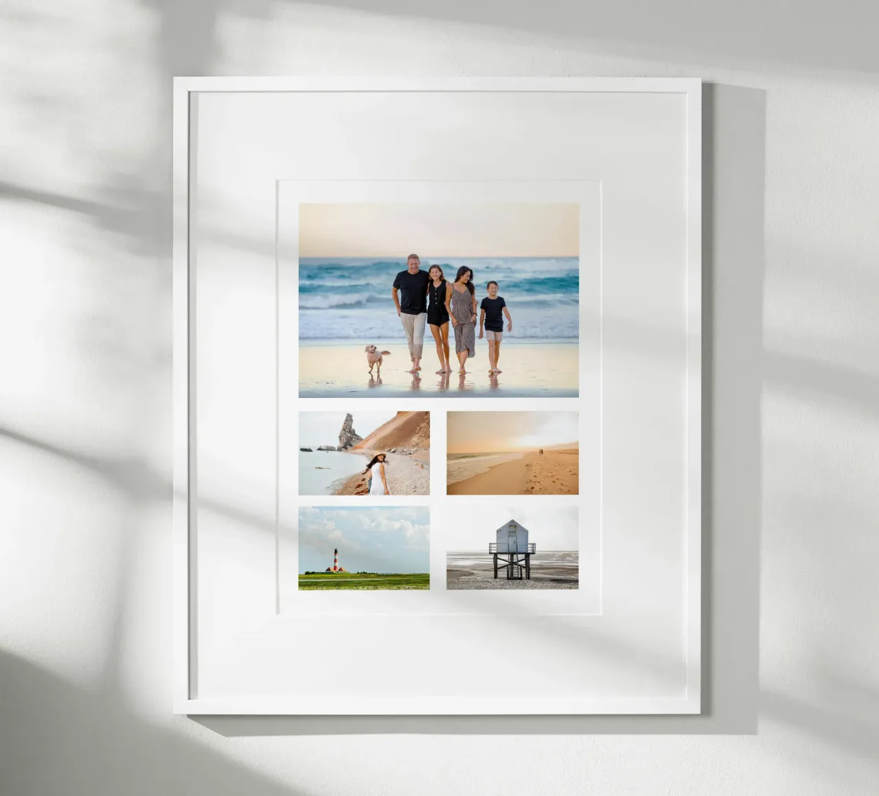 Fotocollage mit fünf Bildern poster da WORTSPIEL