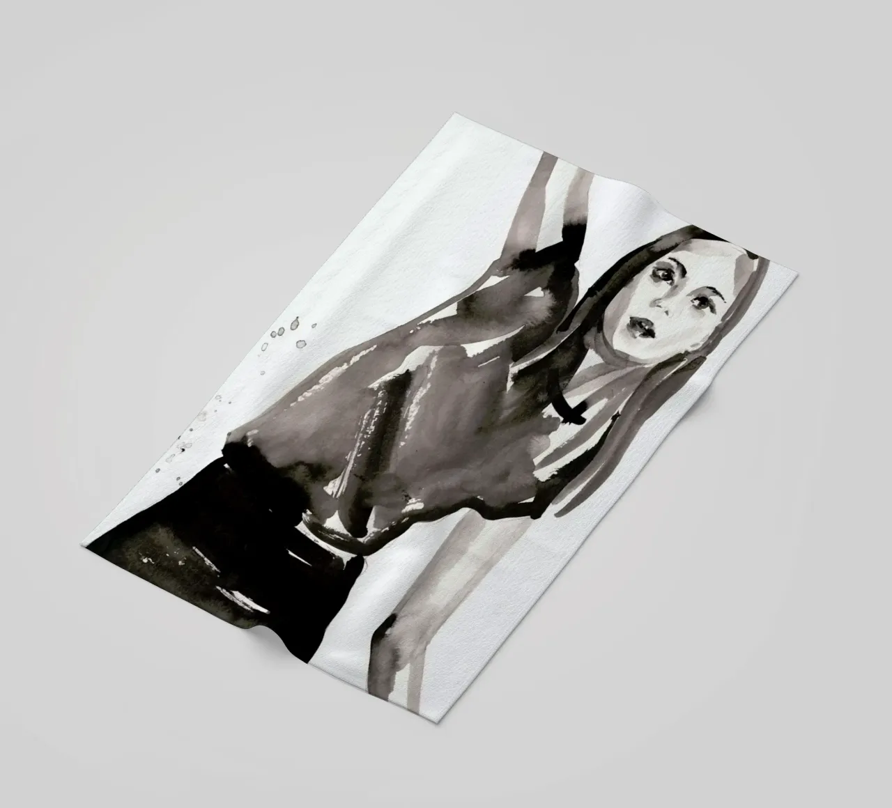 Arrivederci1 beach towel by Victoria Verbaan