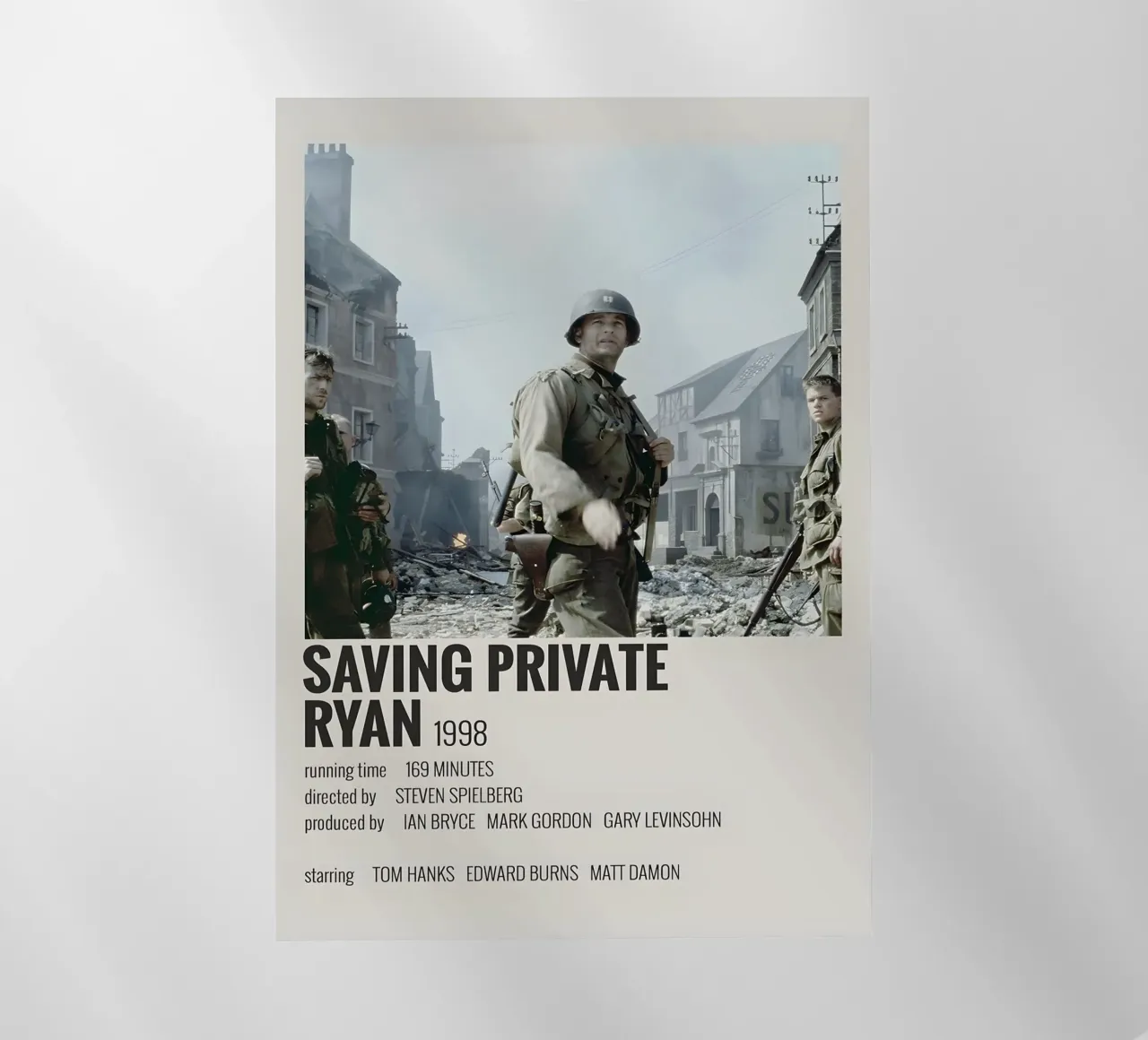 SAVING PRIVATE RYAN 1998 pellicola backlit da MVFminimalist