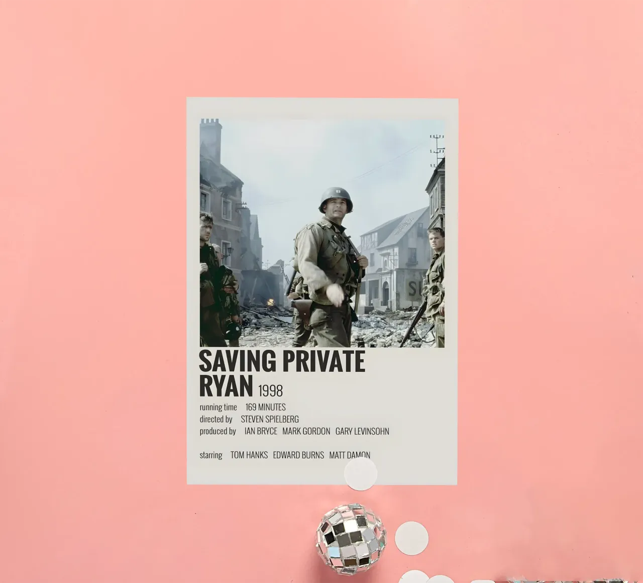 SAVING PRIVATE RYAN 1998 adesivo da MVFminimalist