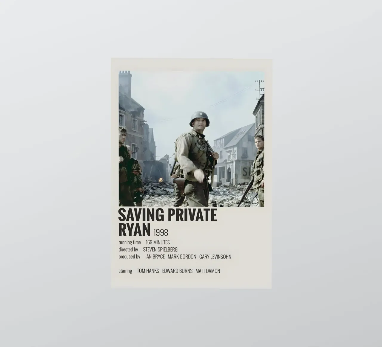 SAVING PRIVATE RYAN 1998 adesivo da MVFminimalist