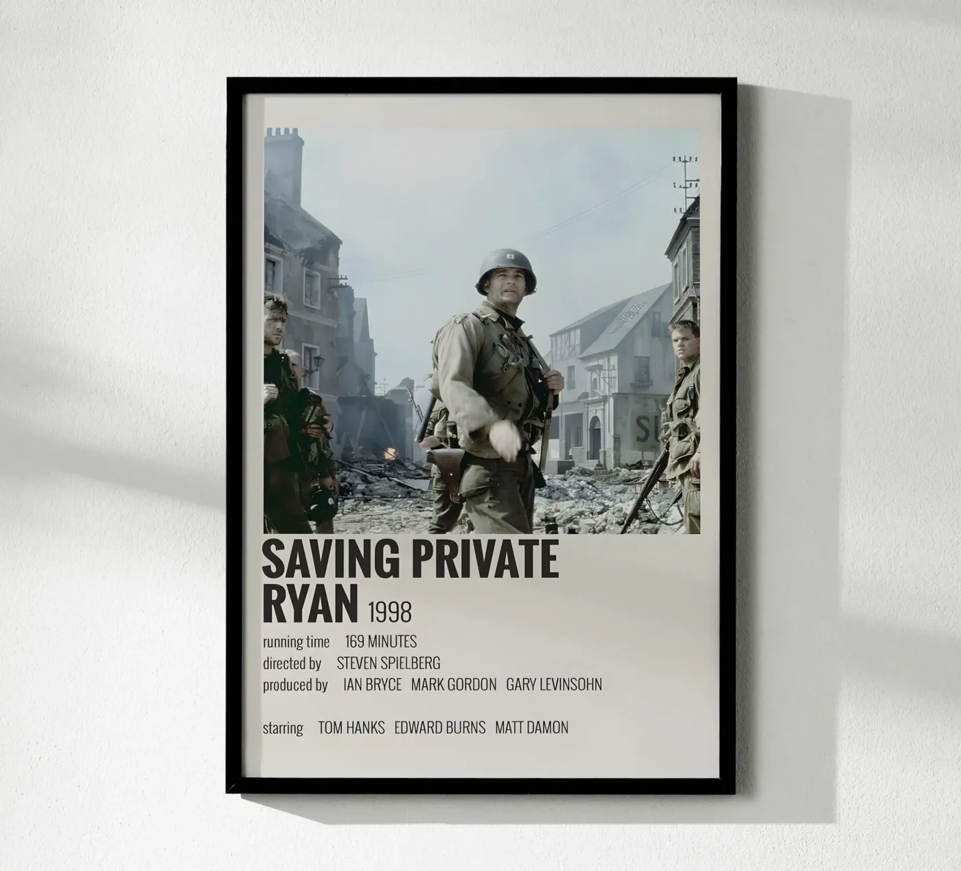 SAVING PRIVATE RYAN 1998 poster da MVFminimalist