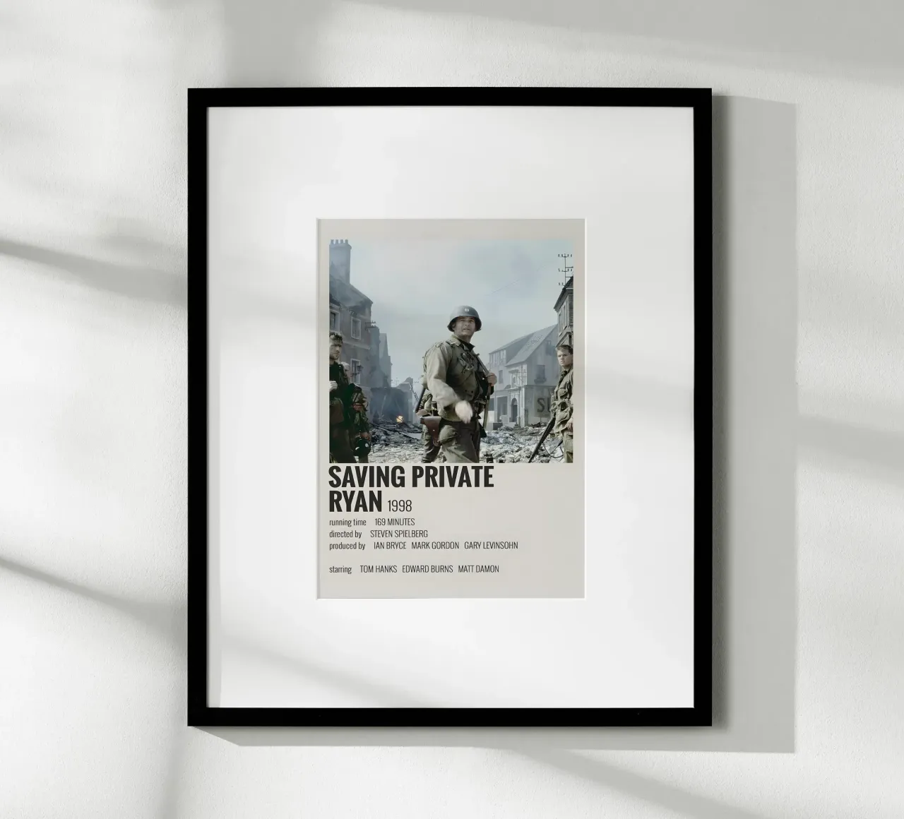 SAVING PRIVATE RYAN 1998 carta hahnemühle da MVFminimalist