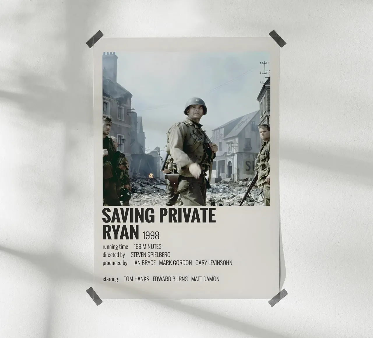 SAVING PRIVATE RYAN 1998 poster da MVFminimalist