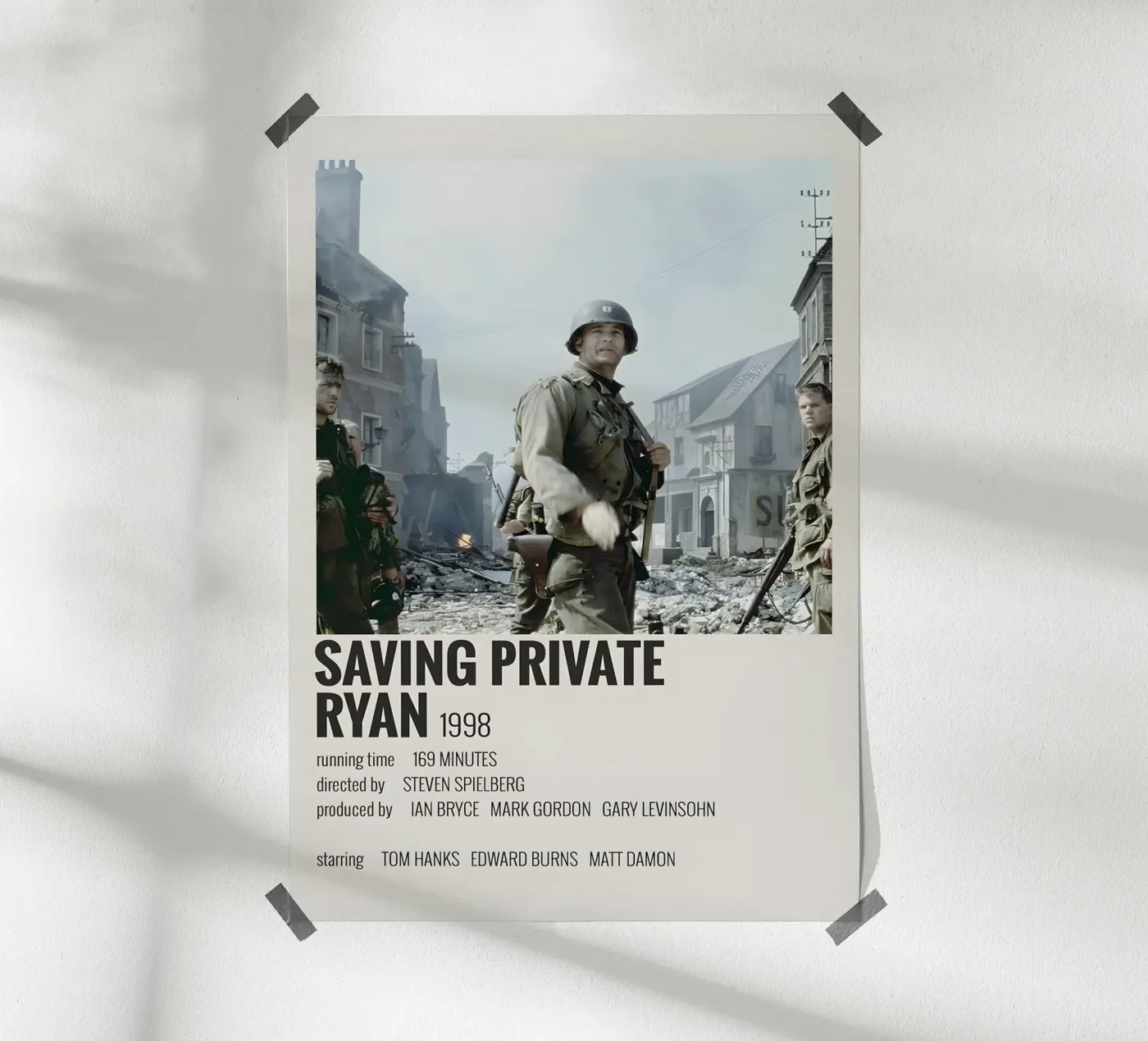 SAVING PRIVATE RYAN 1998 poster da MVFminimalist