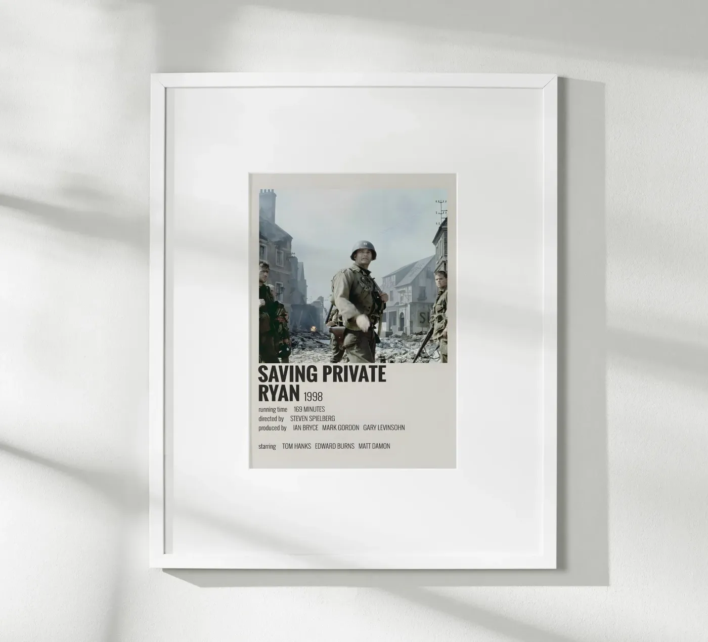 SAVING PRIVATE RYAN 1998 poster da MVFminimalist