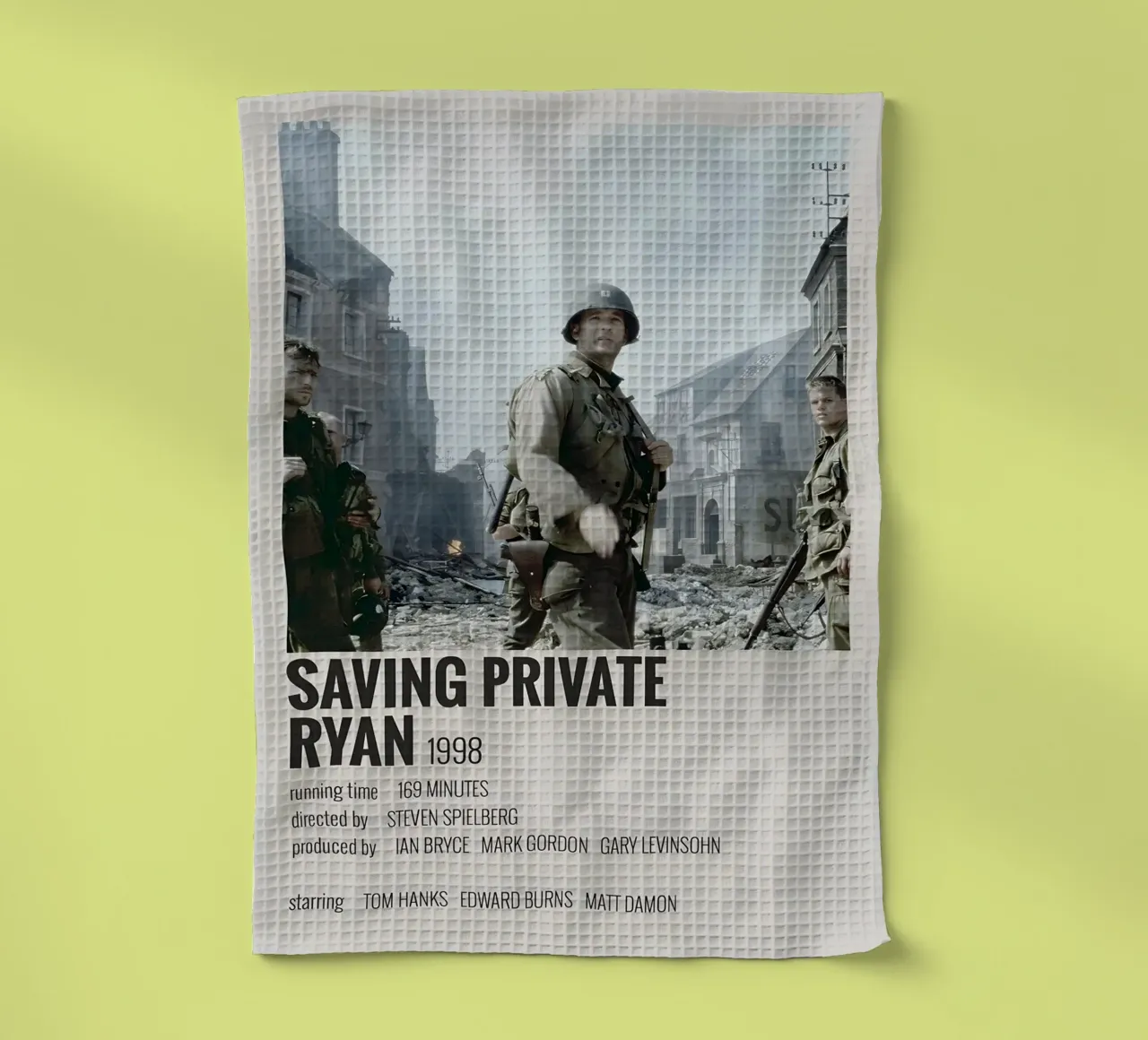 SAVING PRIVATE RYAN 1998 canovaccio da cucina da MVFminimalist