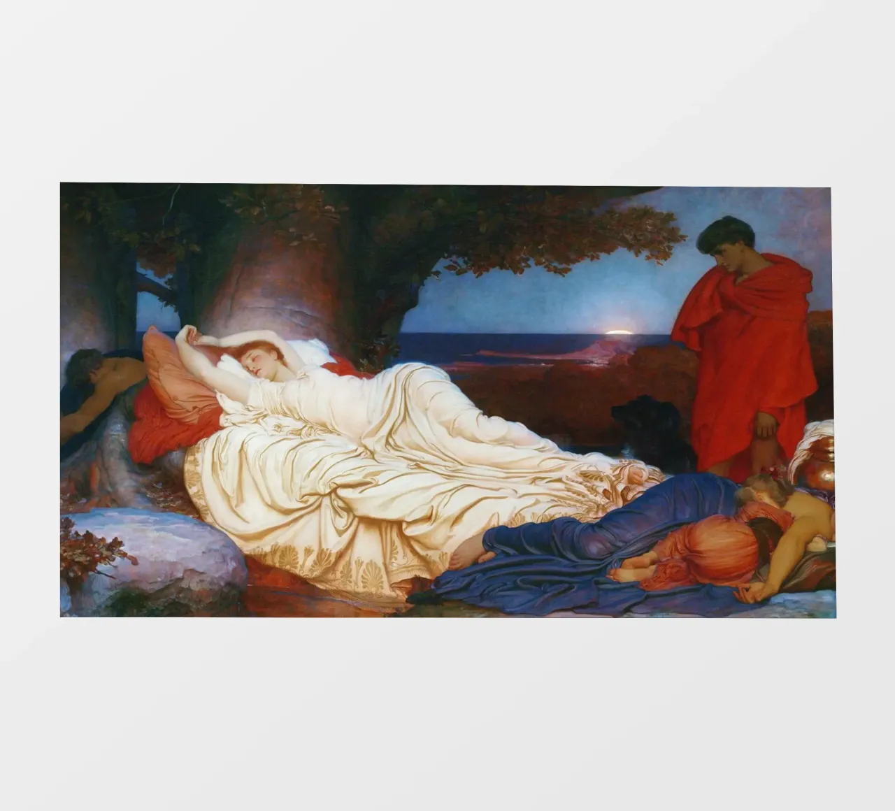 Cimone e Ifigenia (1868)Frederic Leighton pellicola backlit da Venus Art
