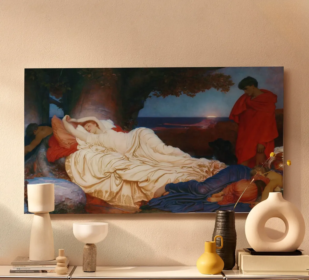 Cimone e Ifigenia (1868)Frederic Leighton alluminio dibond da Venus Art