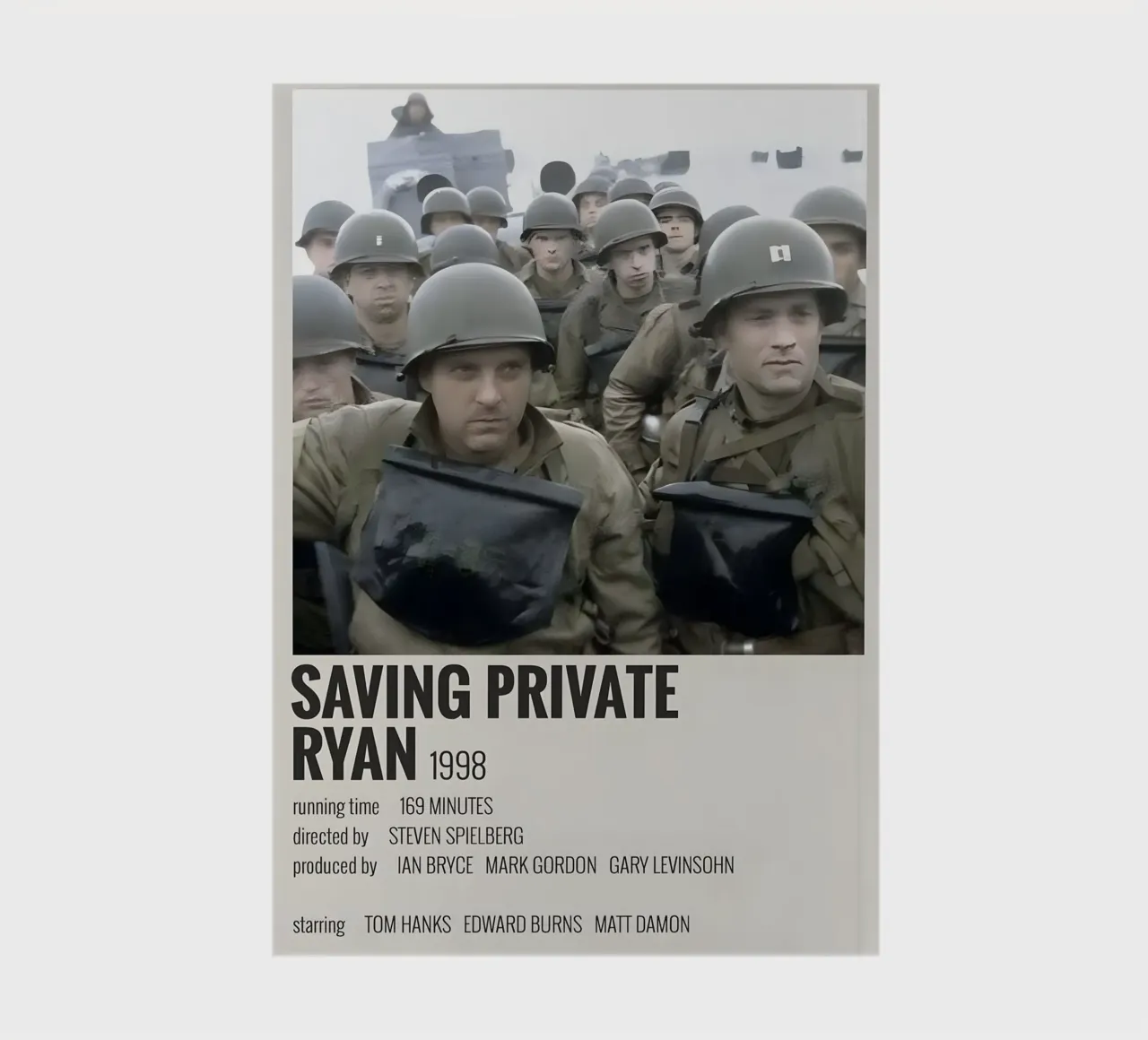 SAVING PRIVATE RYAN 1998 notebook by MVFminimalist