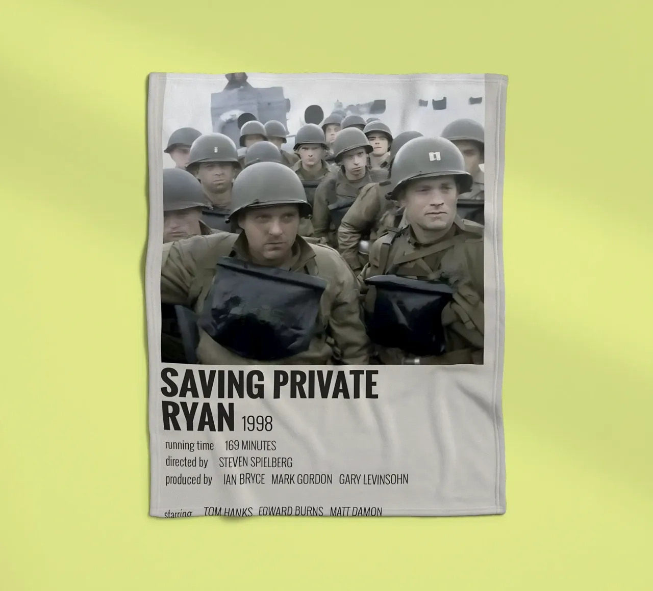 SAVING PRIVATE RYAN 1998 coperta in pile da MVFminimalist
