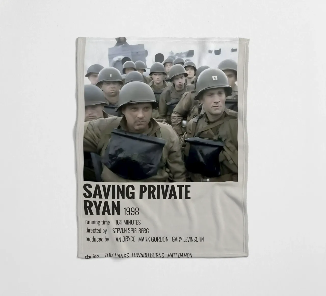 SAVING PRIVATE RYAN 1998 coperta in pile da MVFminimalist
