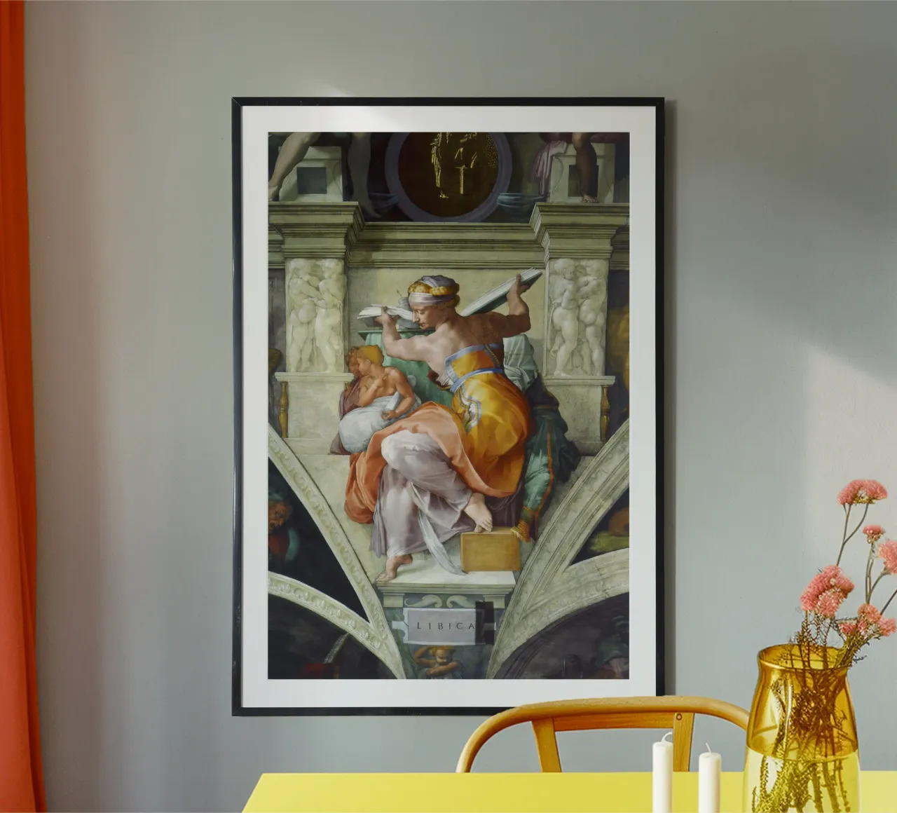 Sibilla libica di Michelangelo (1511 circa) carta hahnemühle da Venus Art