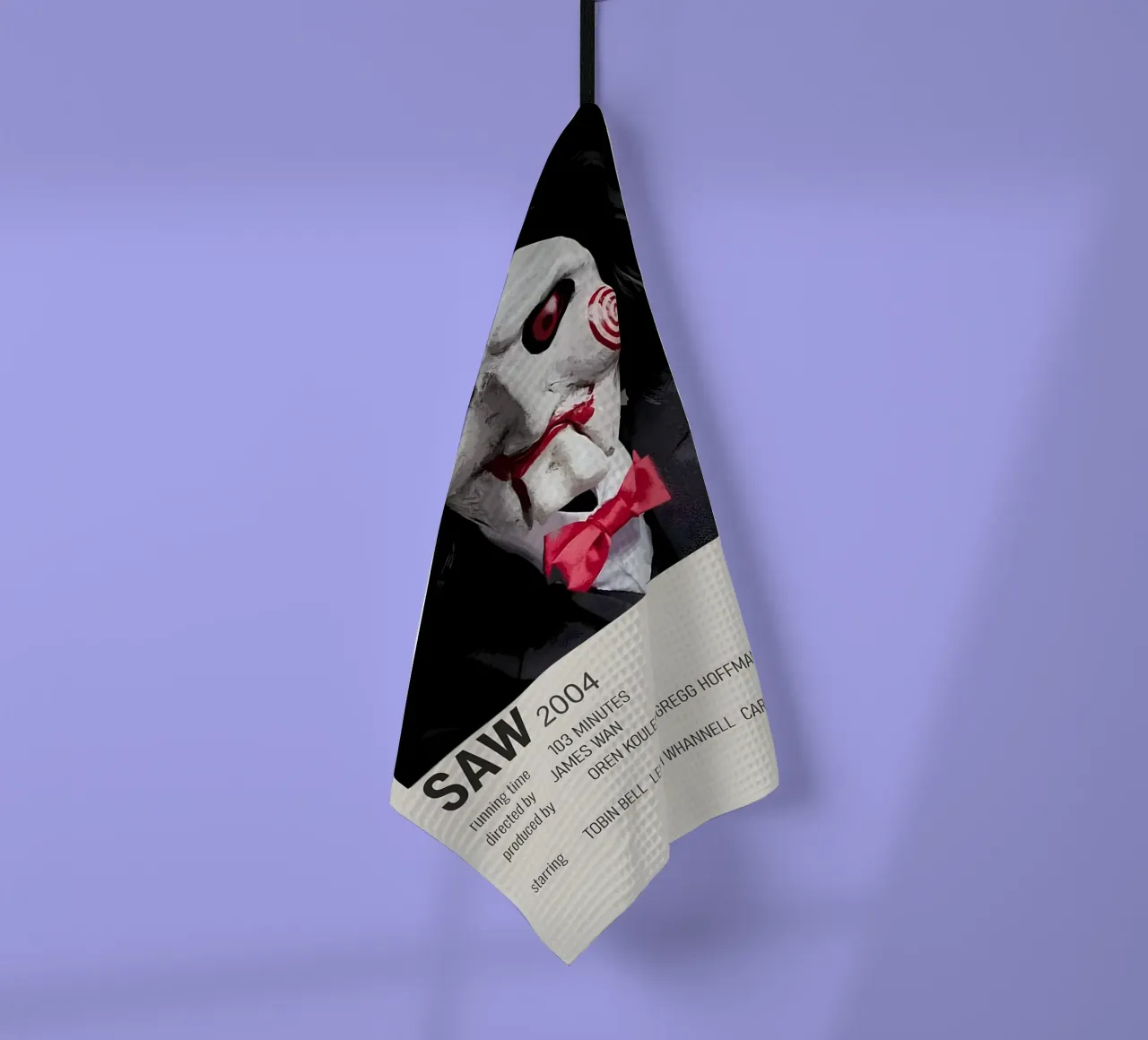 SAW 2004 tea towel by MVFminimalist