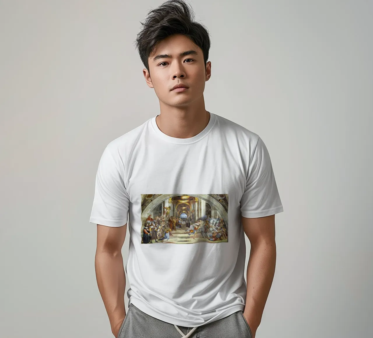 Die Vertreibung des Heliodorus von Raphael T-Shirt von Venus Art