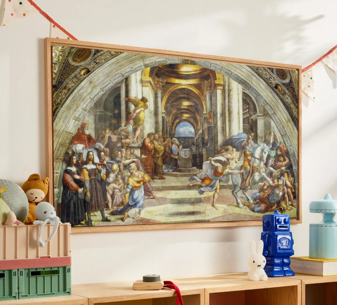 Die Vertreibung des Heliodorus von Raphael Acryl-Glas von Venus Art