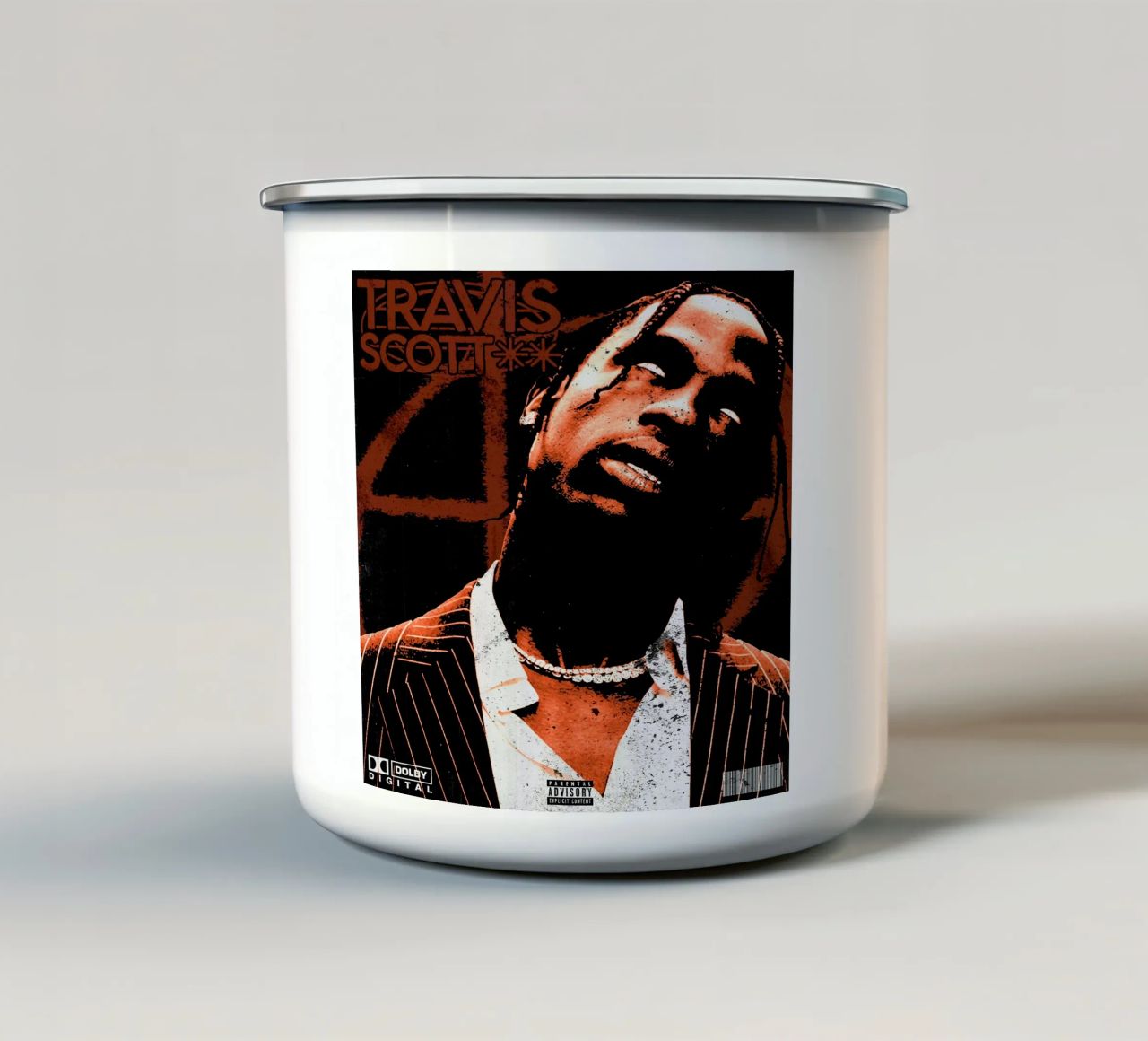 Travis Scott - Stile Silhouette tazza in smalto da Sigrid Rauuy