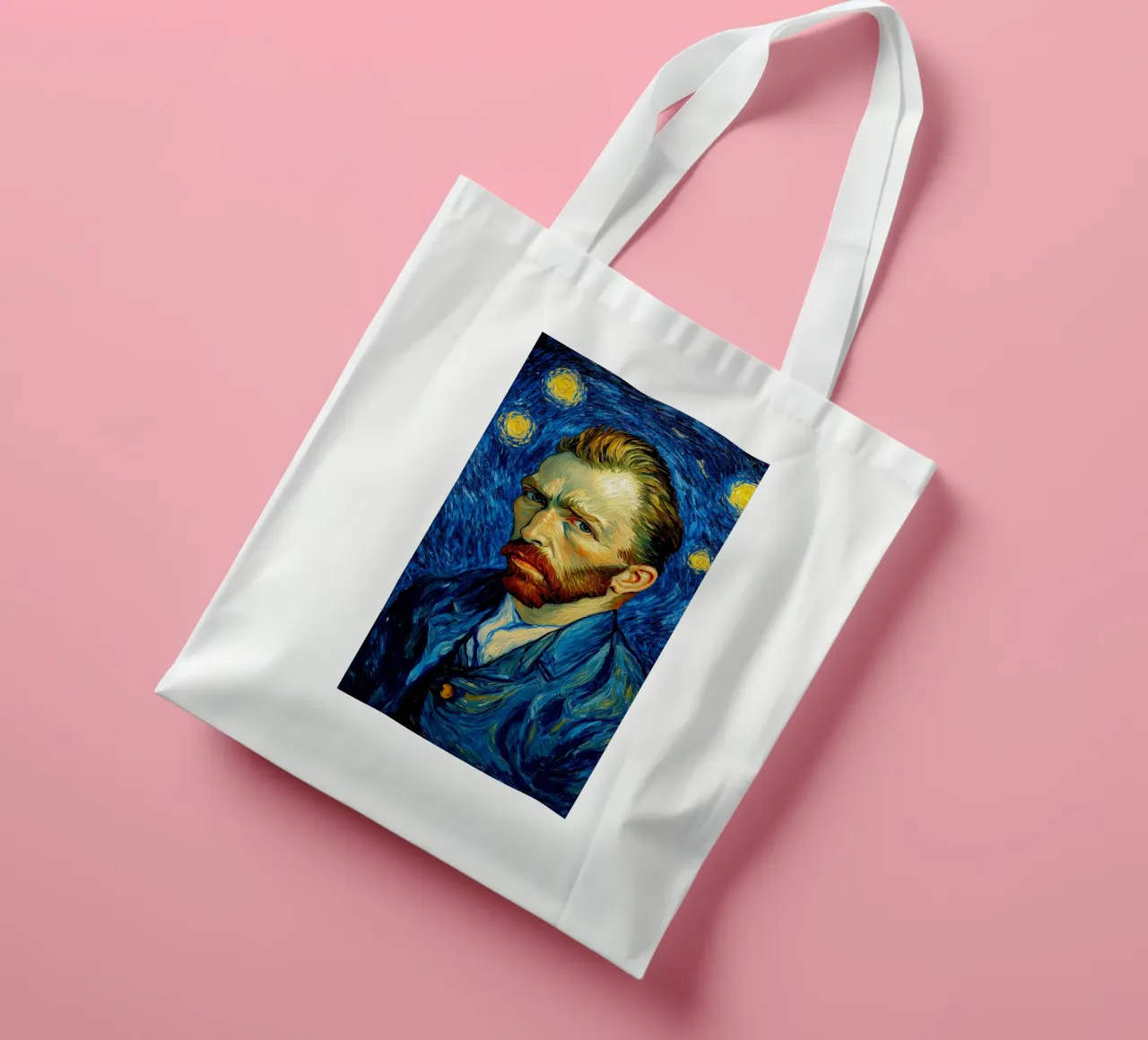 vincent van gogh zelfportret jute draagtas van Piper Shop Oke