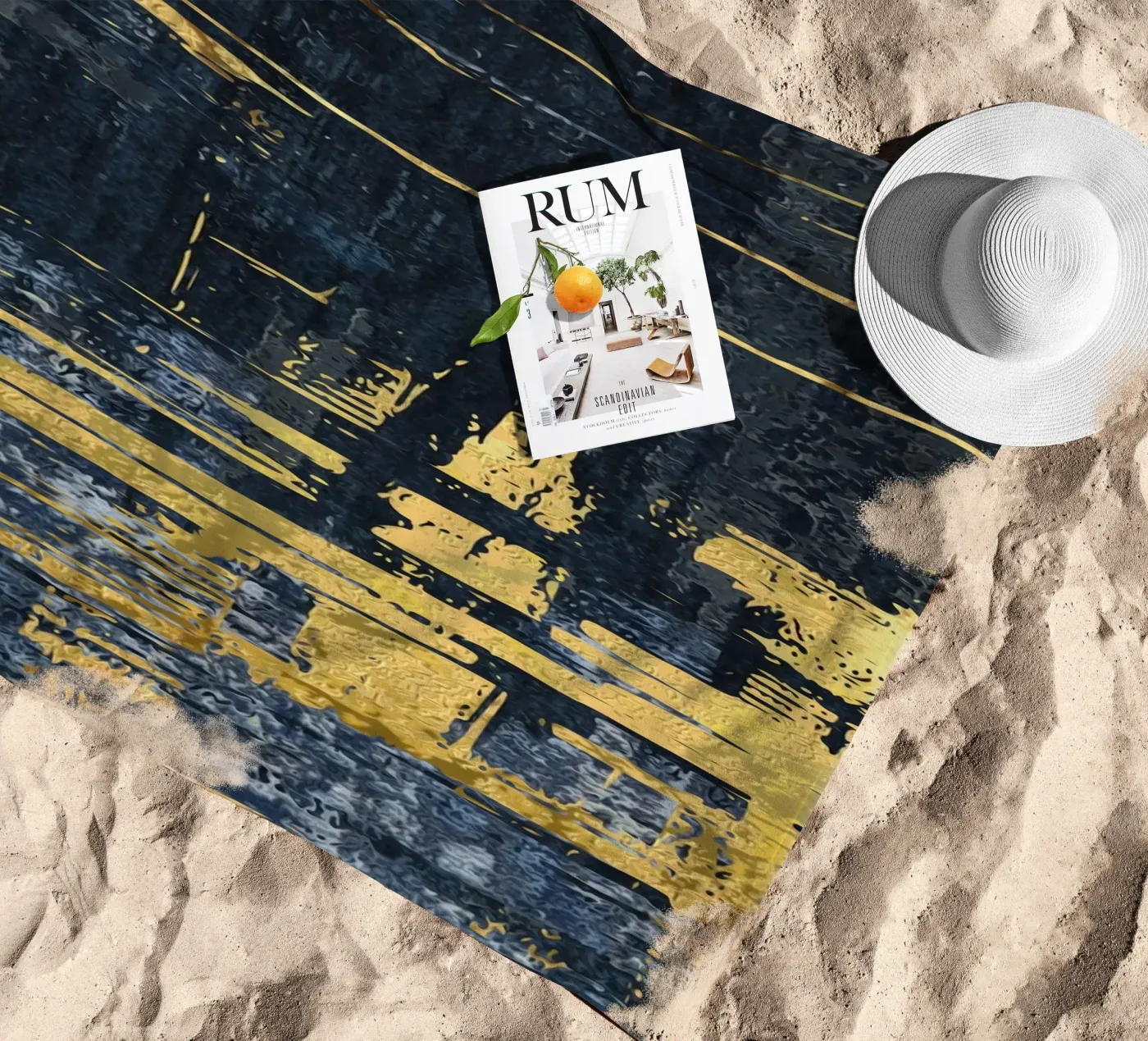 abstract texture telo mare da vintageshop