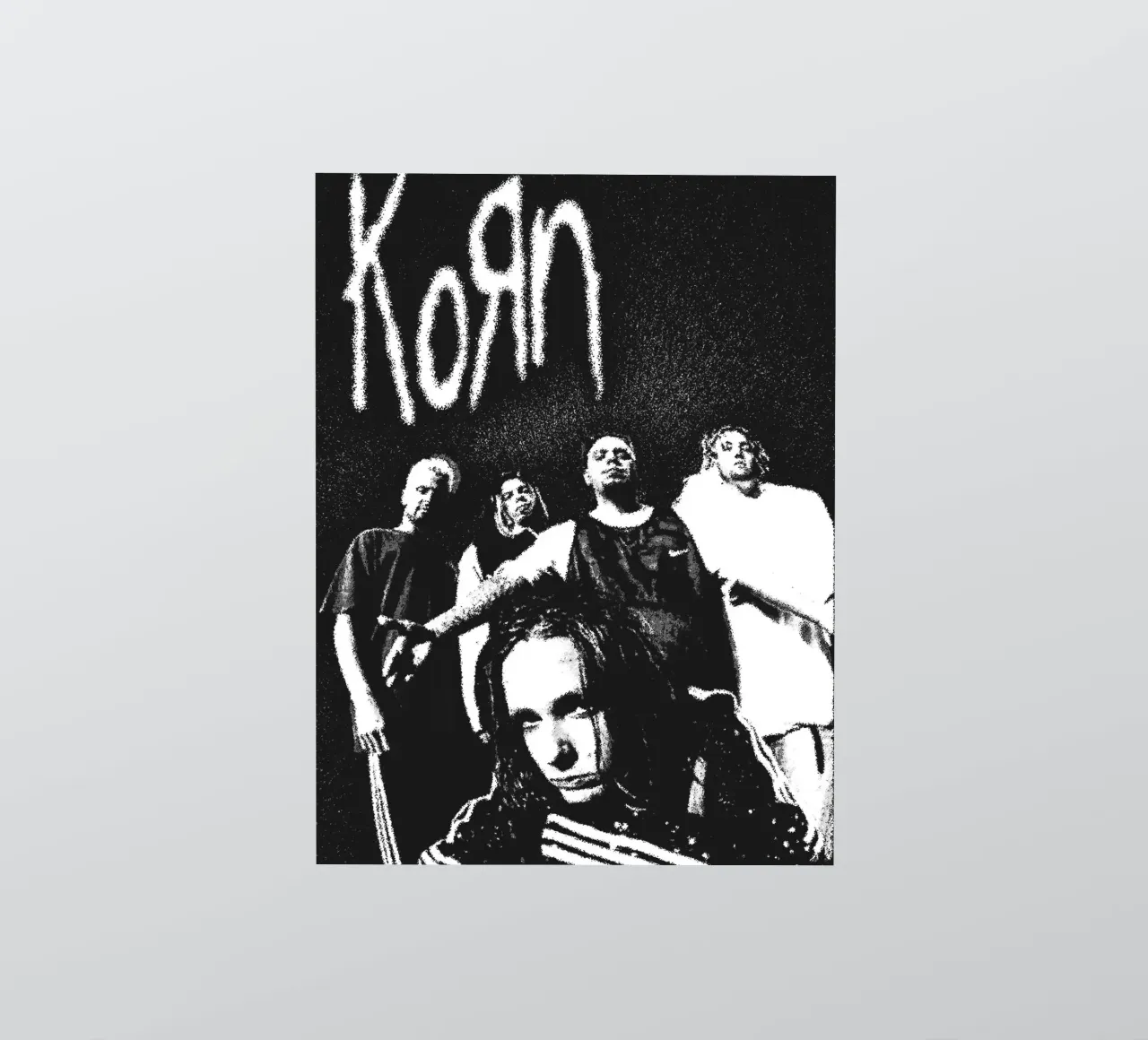 art du groupe korn autocollant de vanhesling