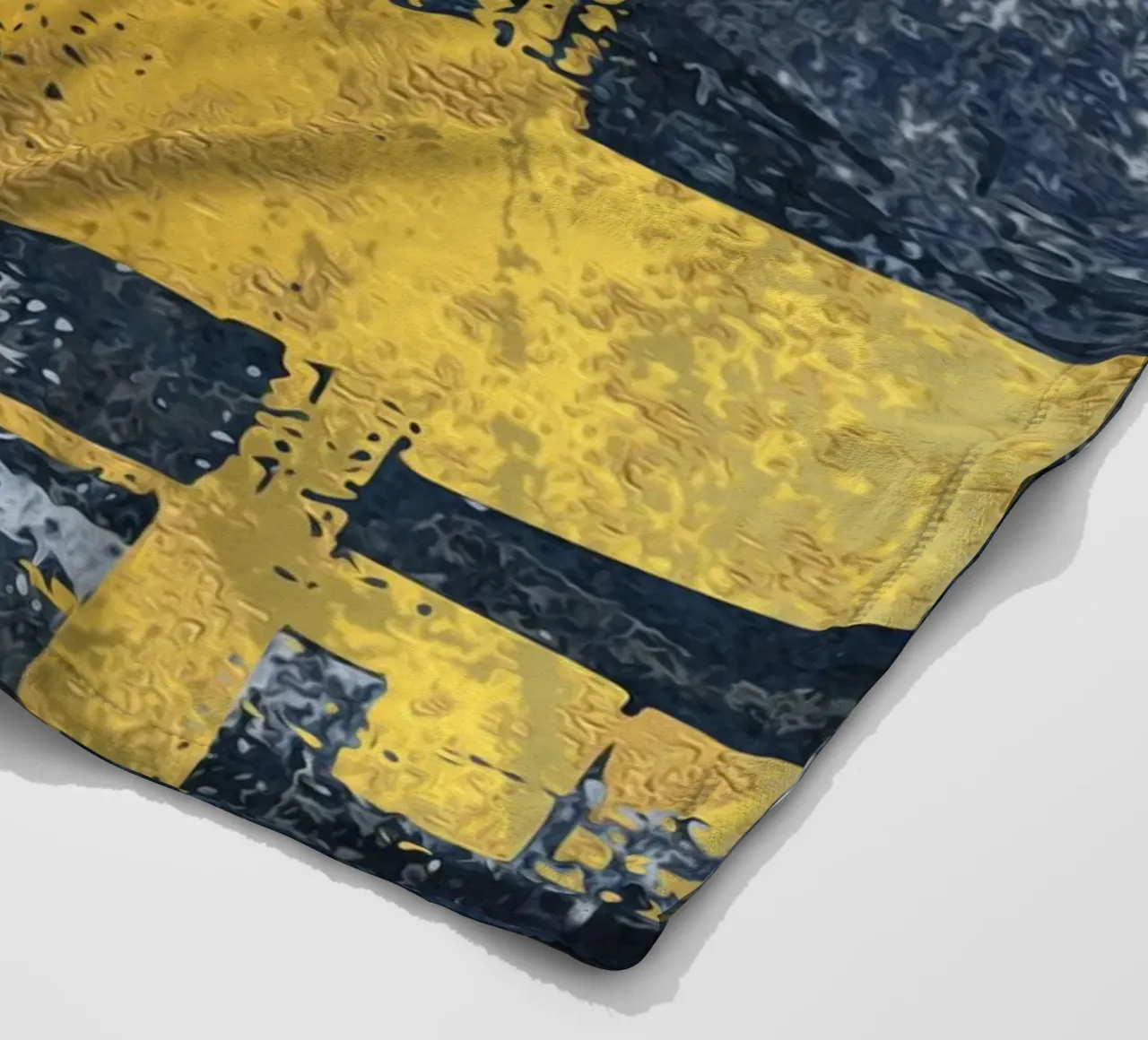abstract texture black coperta in pile da vintageshop
