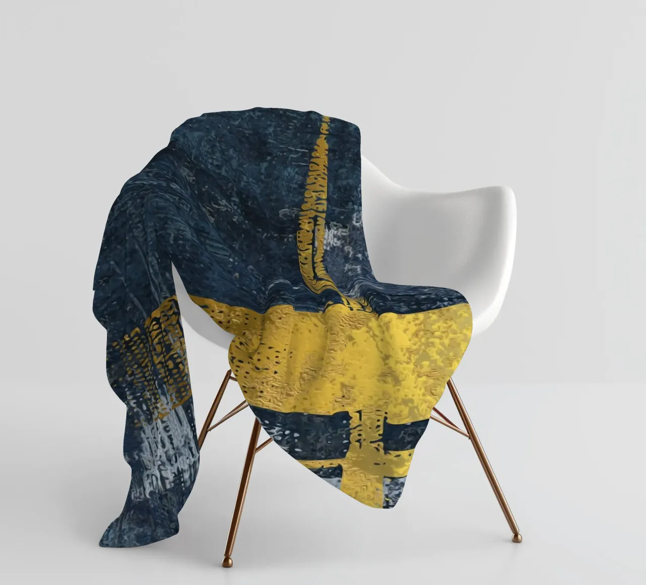 abstract texture black coperta in pile da vintageshop