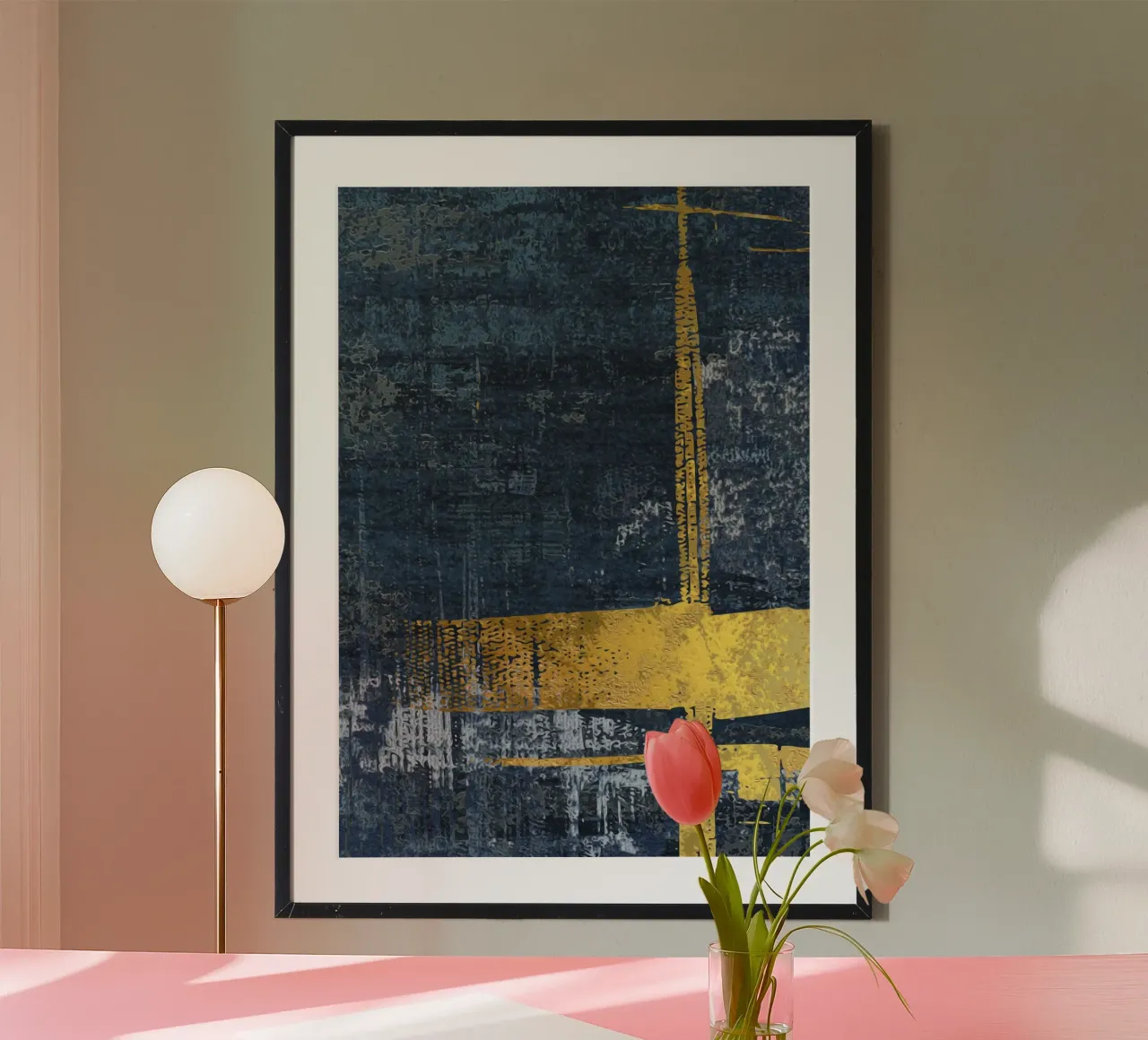 abstract texture black poster da vintageshop