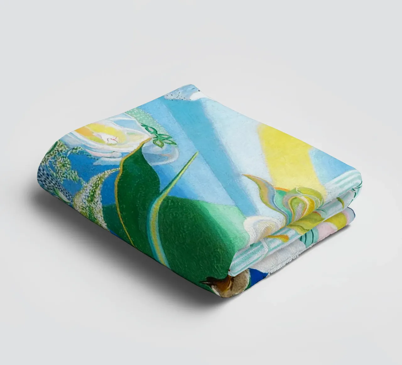 Dance of Spring, Song of the Birds by Joseph Stella – A Cele towel by Classic Art Prints