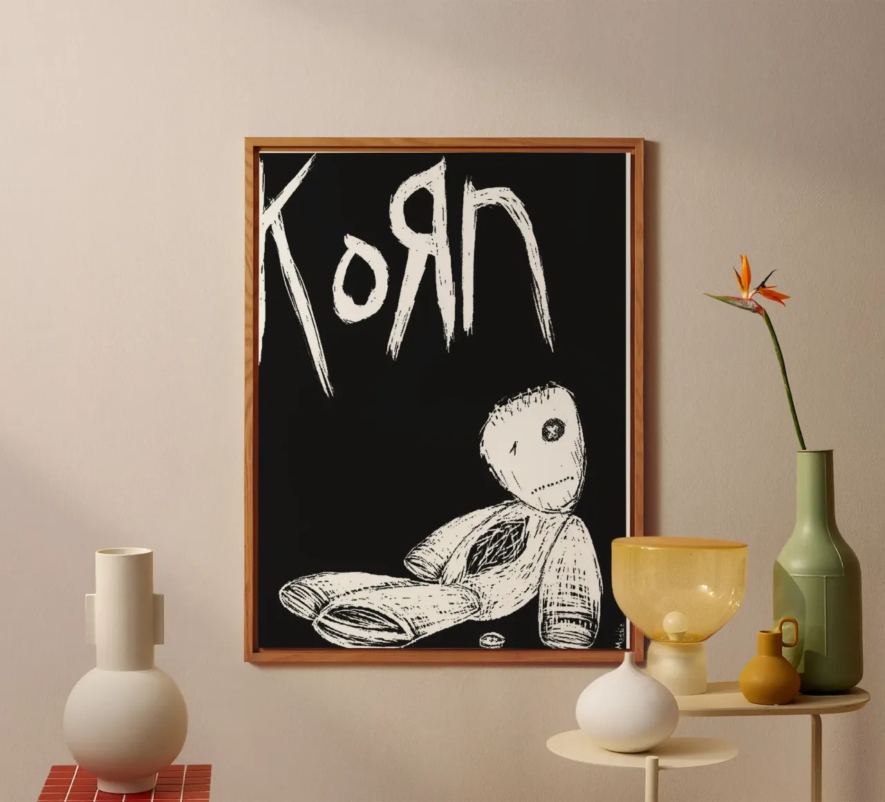 korn band art alu-dibond by vanhesling