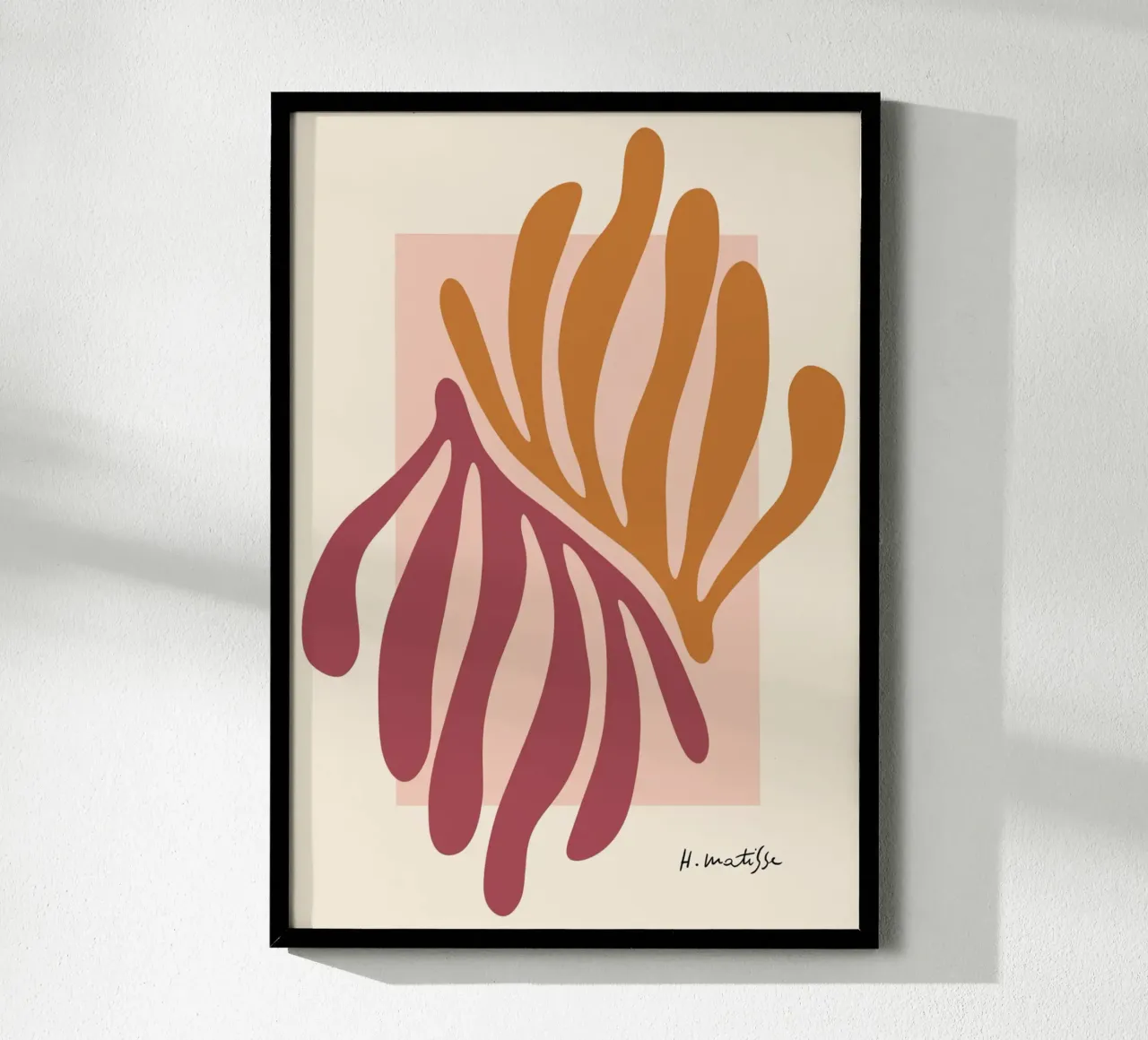 foglie di palma poster con telaio in alluminio da sazkia art