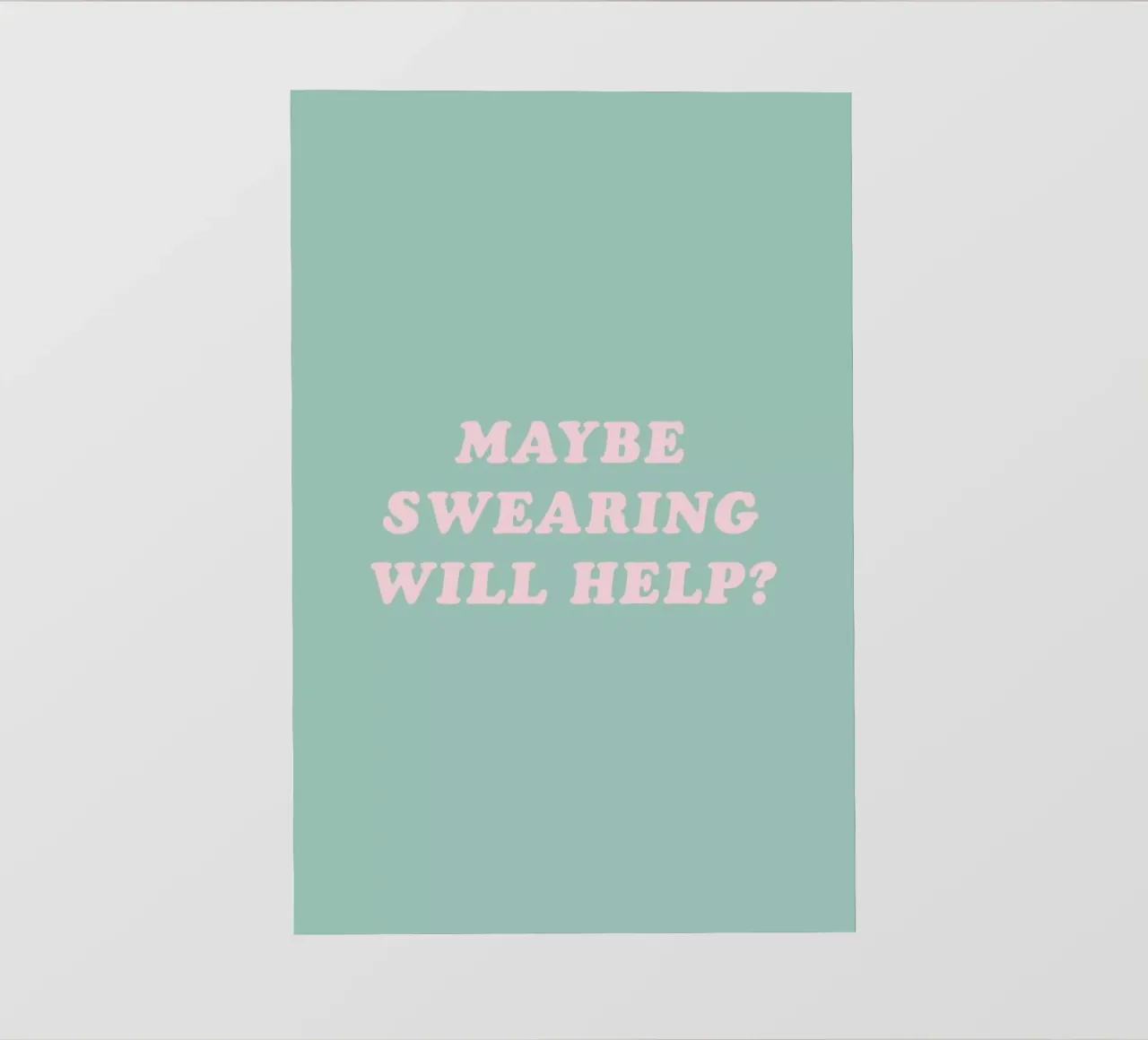 Maybe Swearing Will Help pellicola backlit da The Native State