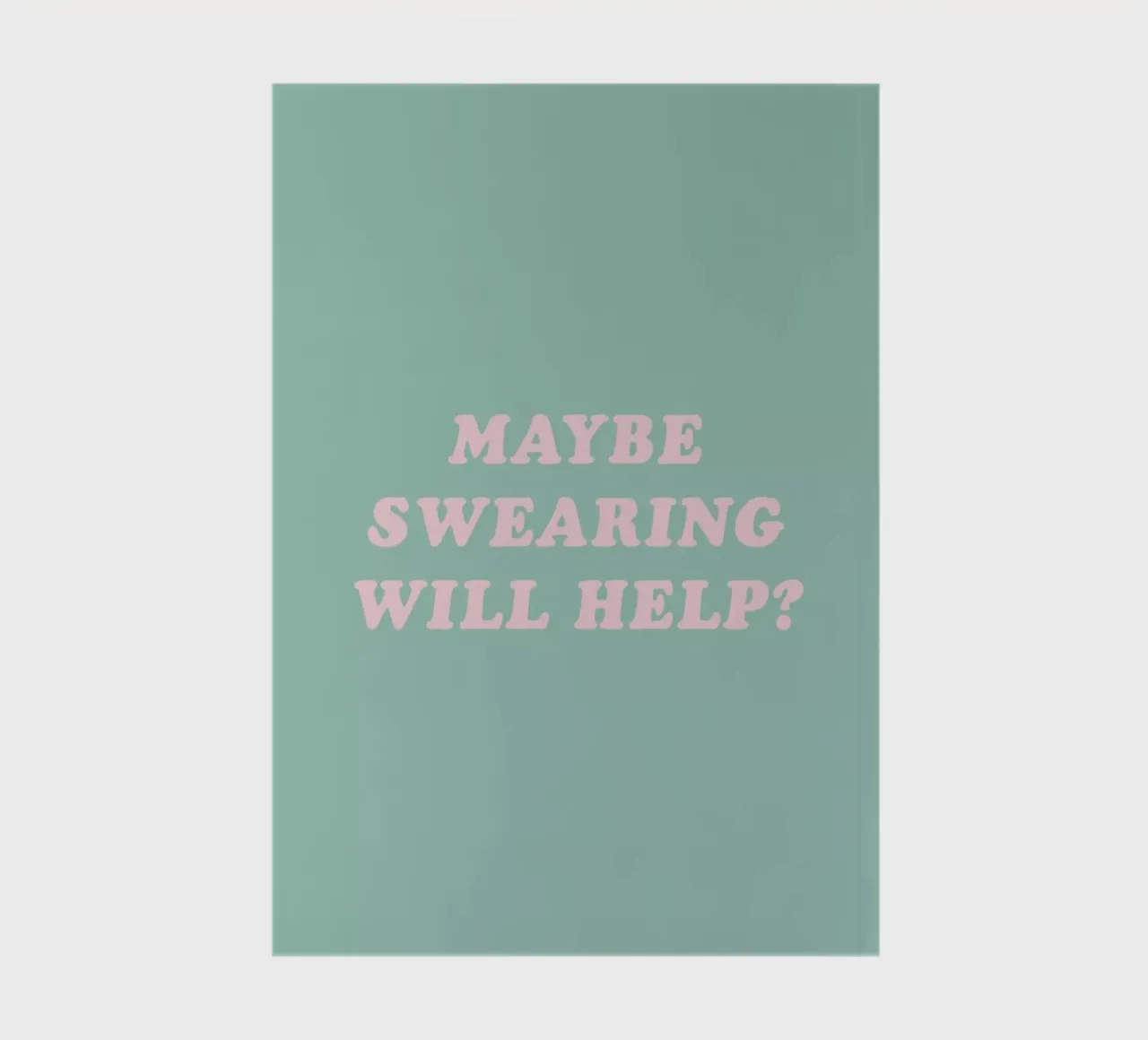 Maybe Swearing Will Help notebook by The Native State