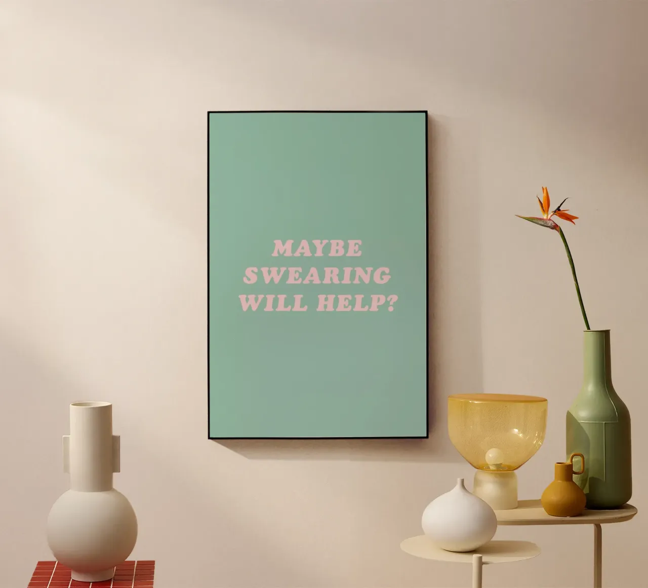 Maybe Swearing Will Help plexiglass da The Native State