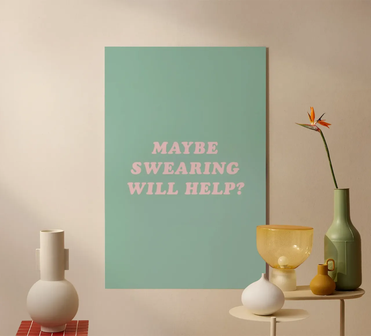 Maybe Swearing Will Help plexiglass da The Native State